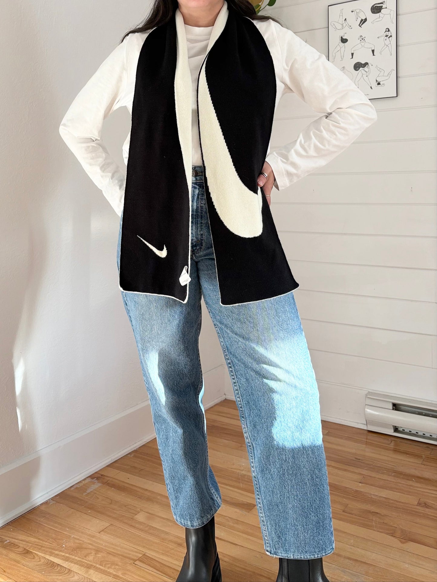 Nike swoosh reversible scarf O/S