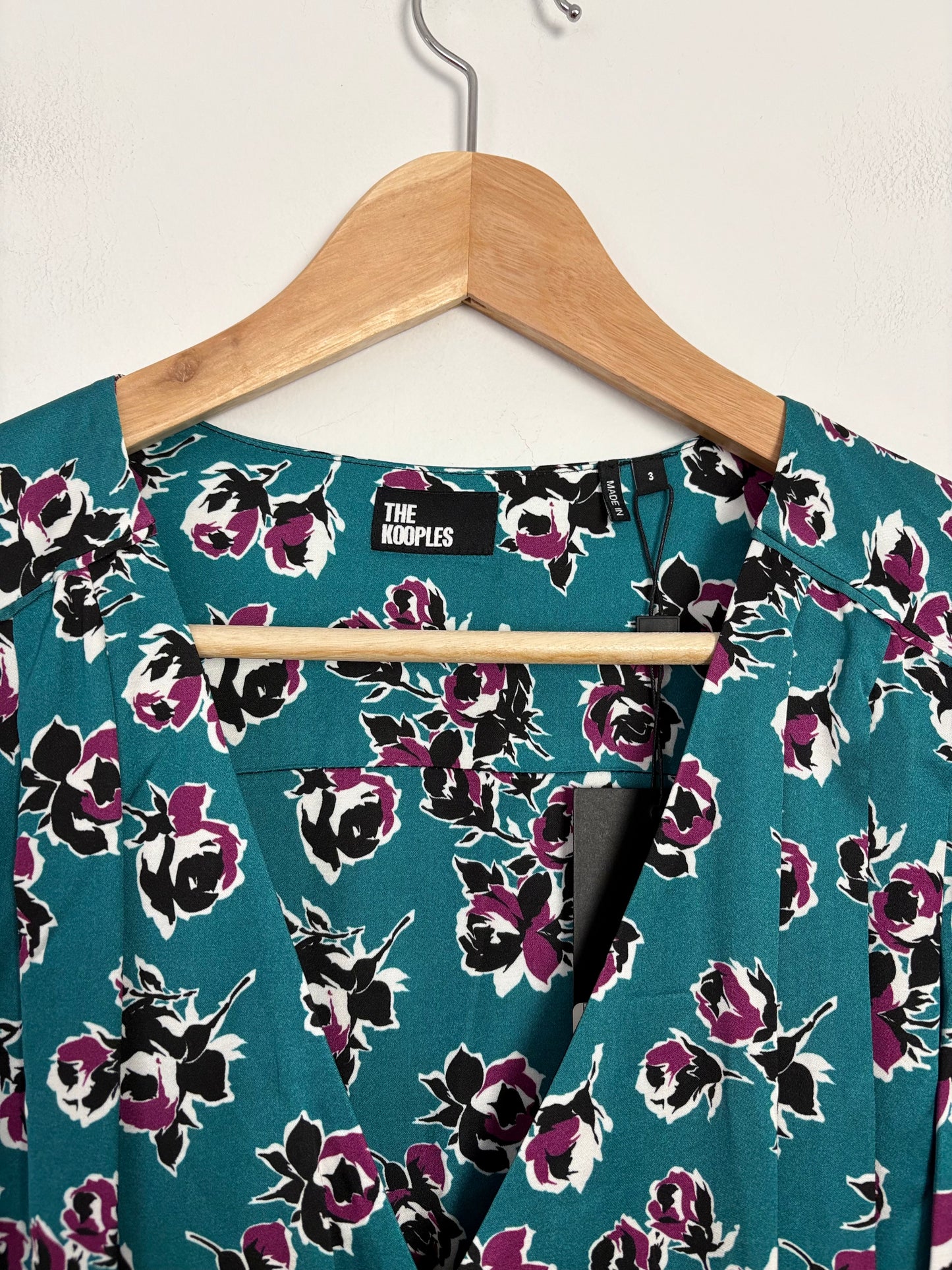 The kooples floral print wrap mini dress M/L