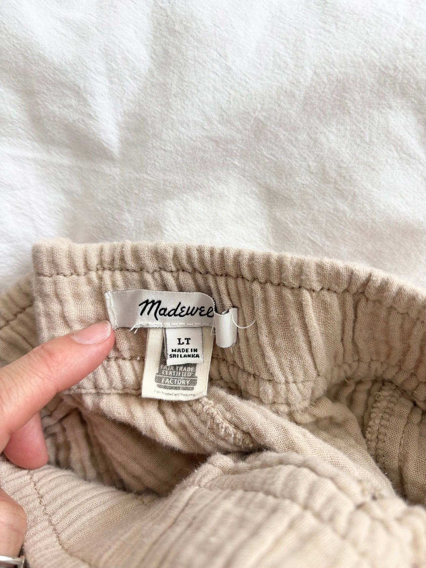 Pantalon en gaze à enfiler Lightspun Madewell Taille L
