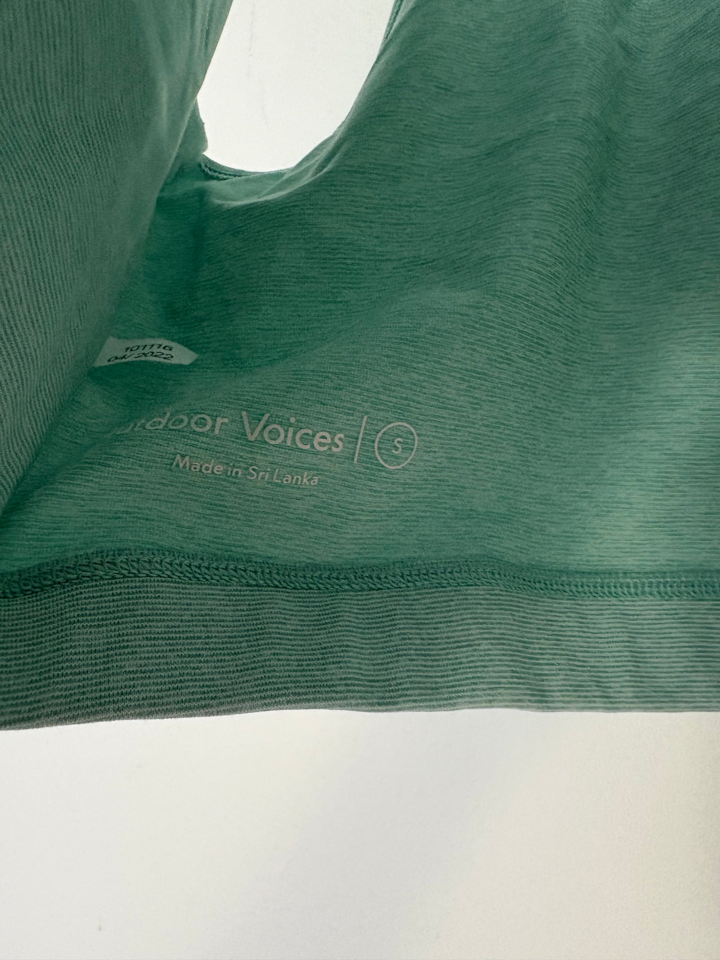 Outdoor Voices warmup collared crop top Small