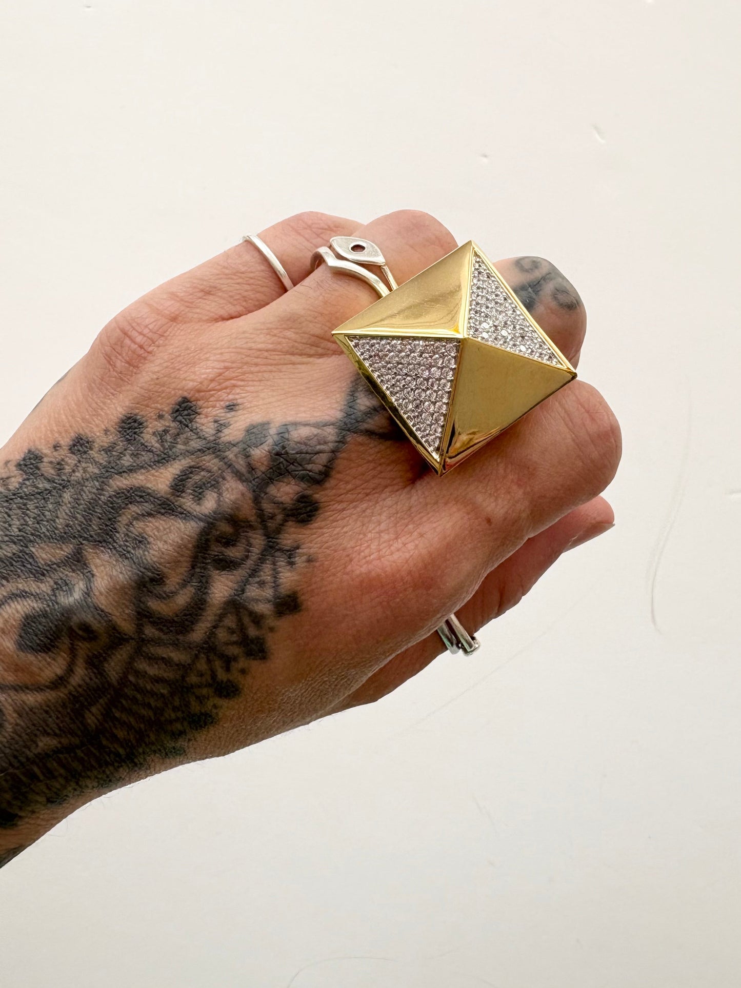 Noir NYC CZ spiky ring