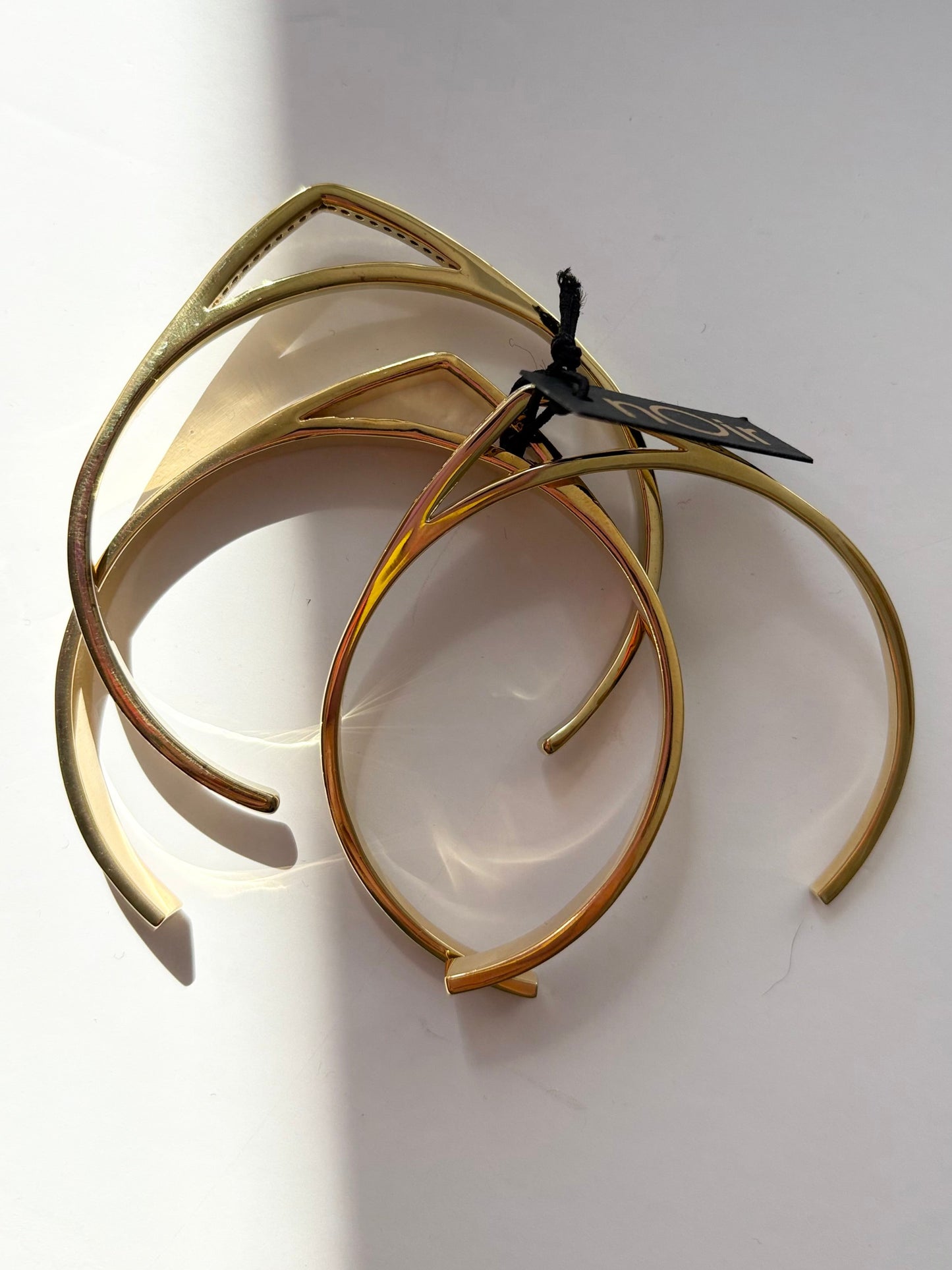 Noir NYC Sandra three cut out bracelet set