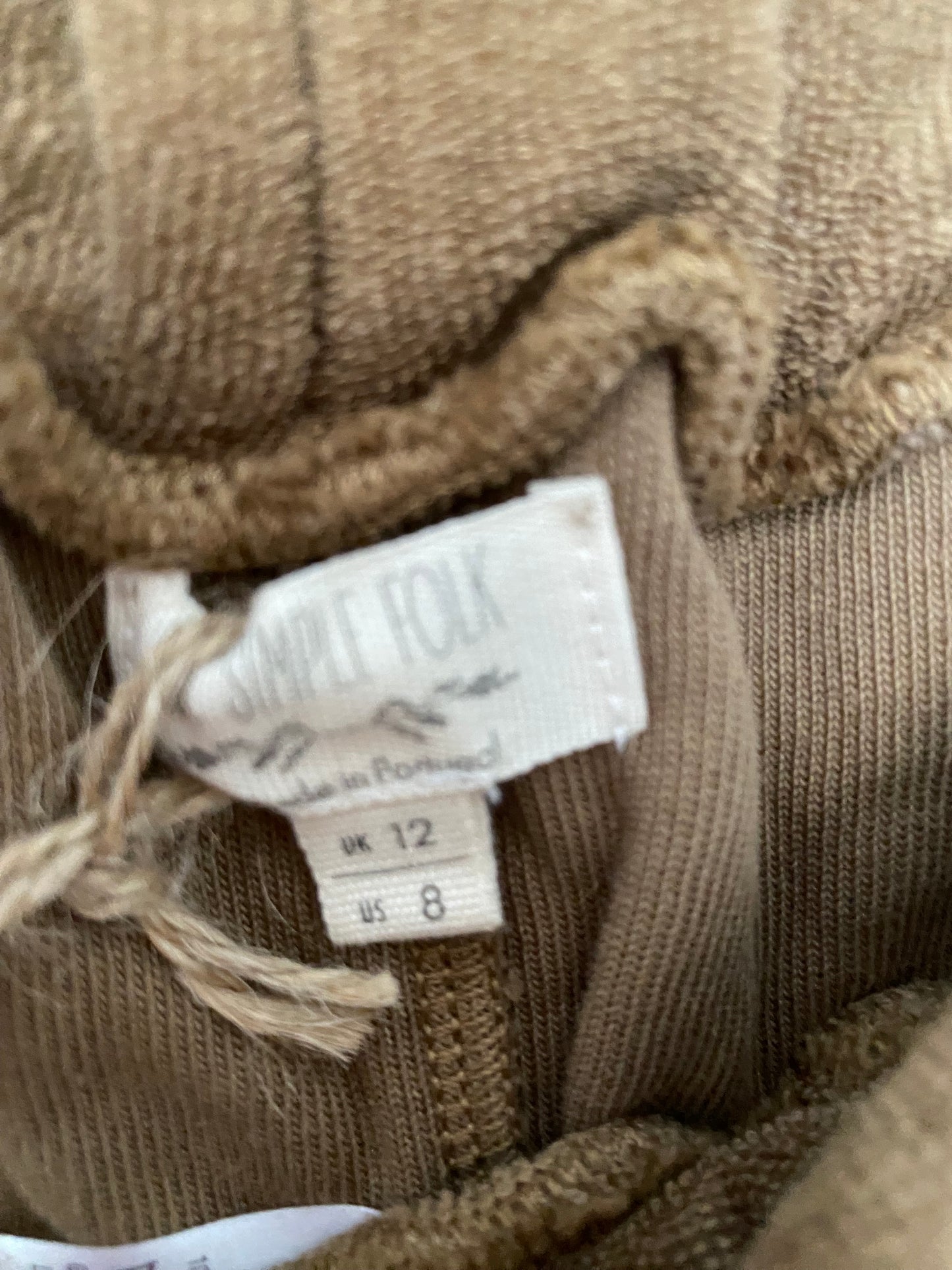 The simple folk Le pantalon large en tissu éponge US8