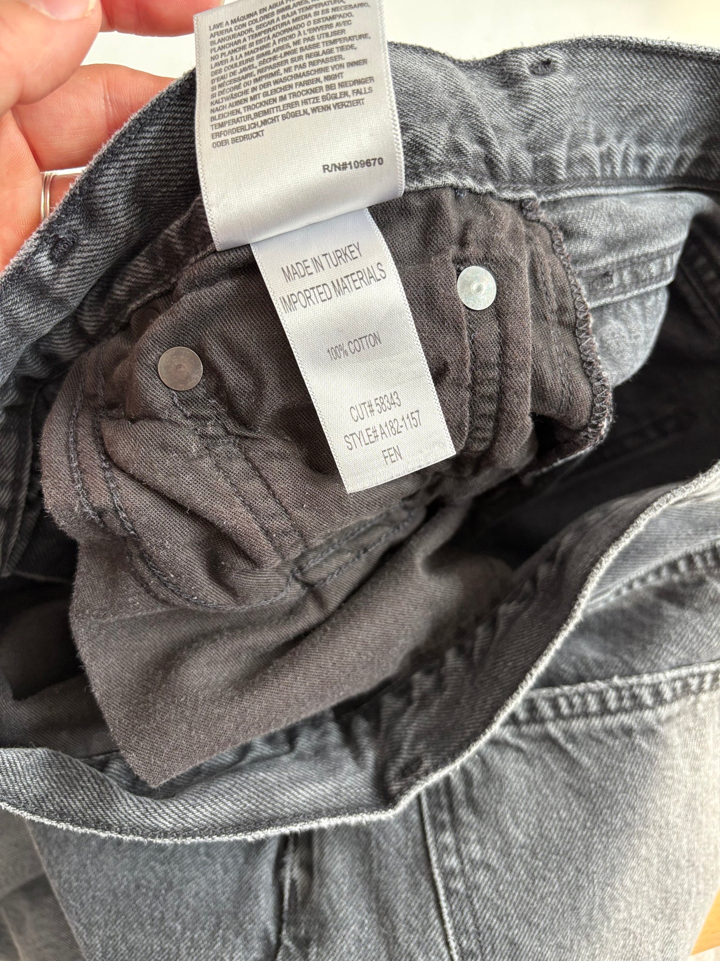 Agolde Fen high rise relaxed tapered jeans W28