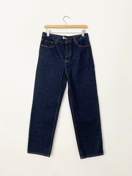 The kooples dark blue high waist straight jeans W28