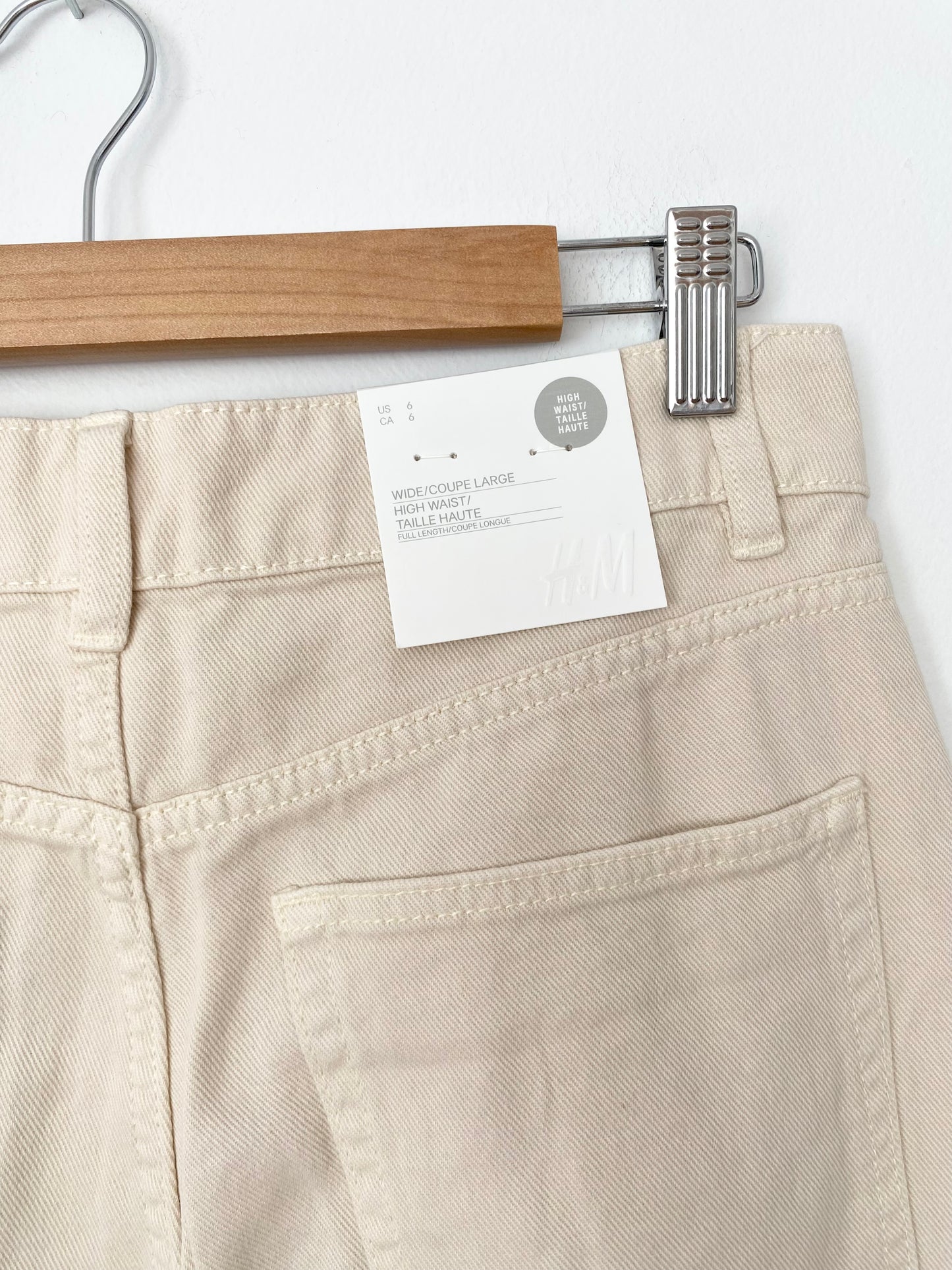 H&M high waist wide leg pants W28