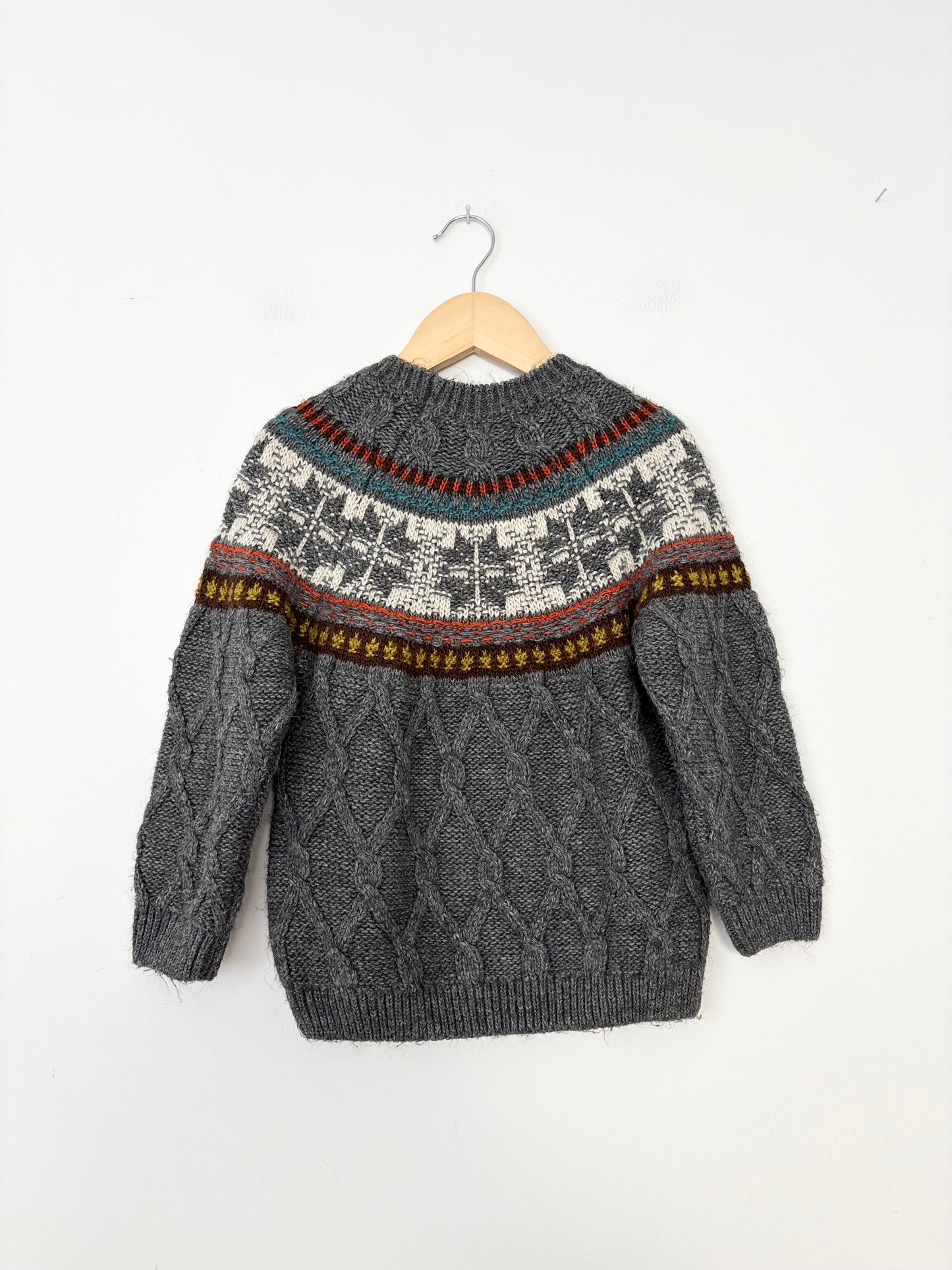Pull Zara en maille torsadée 4/5 ans