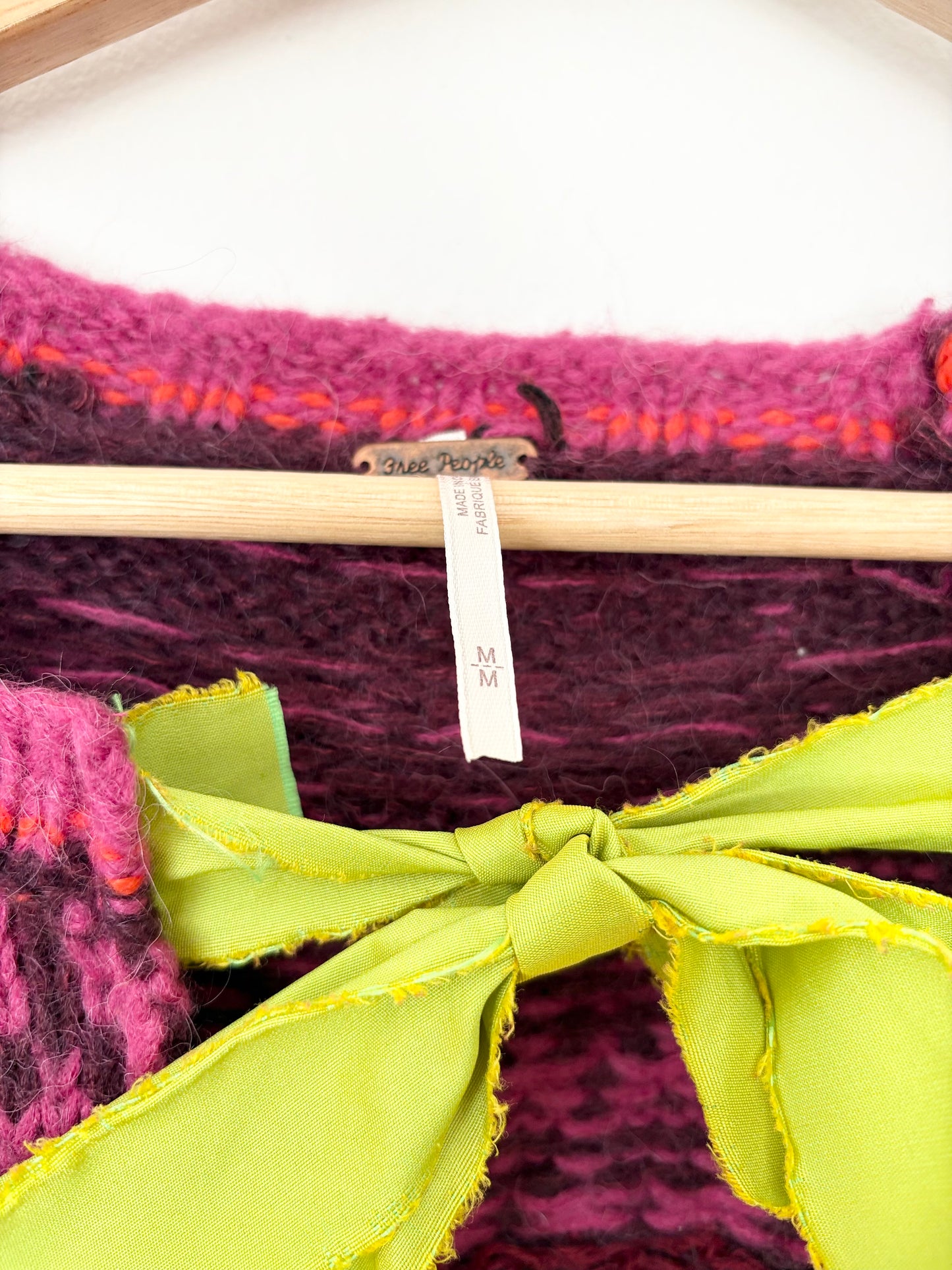 Free People handmade knit set M/L