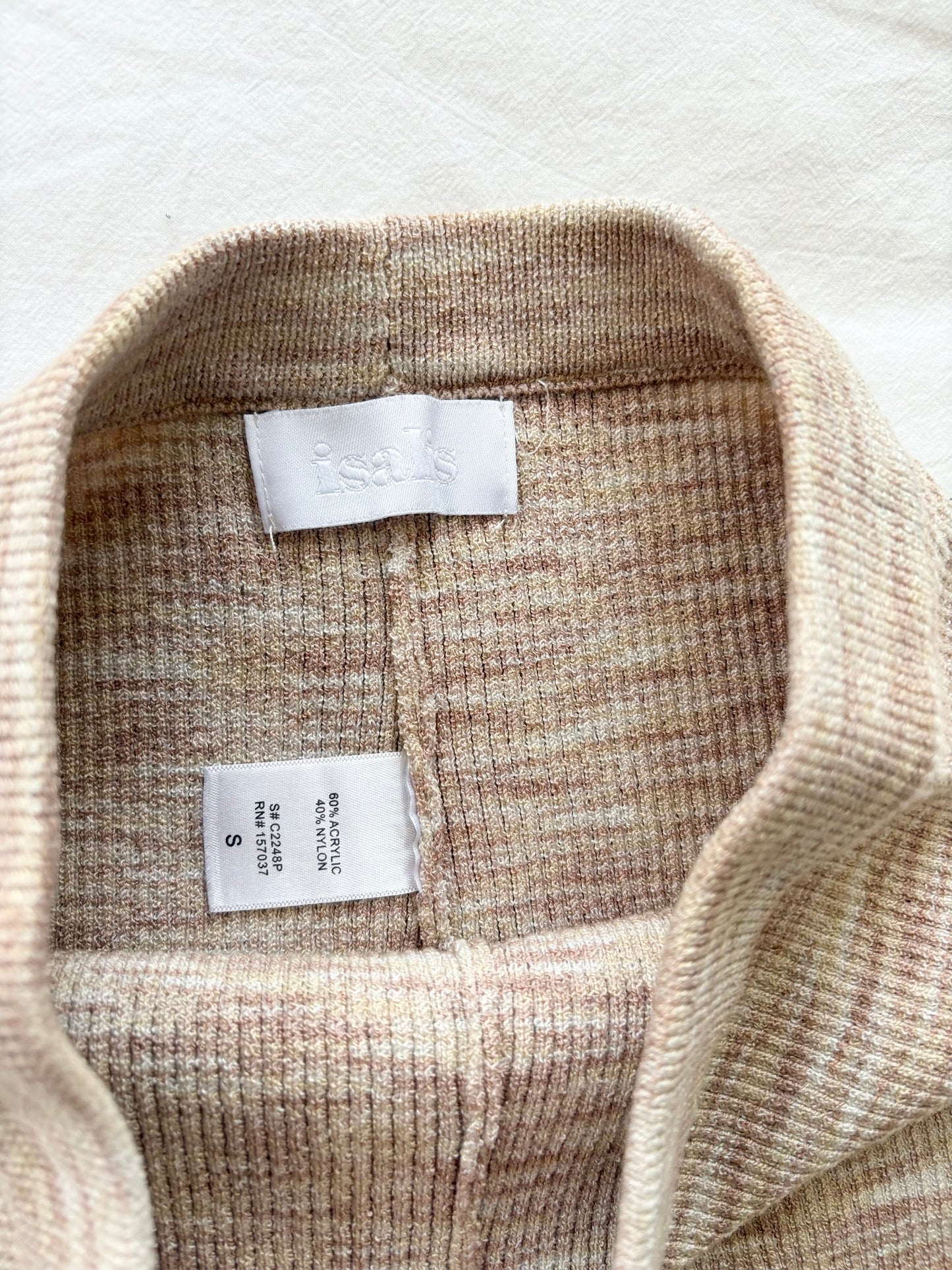ISALIS Rib knit bike shorts Small