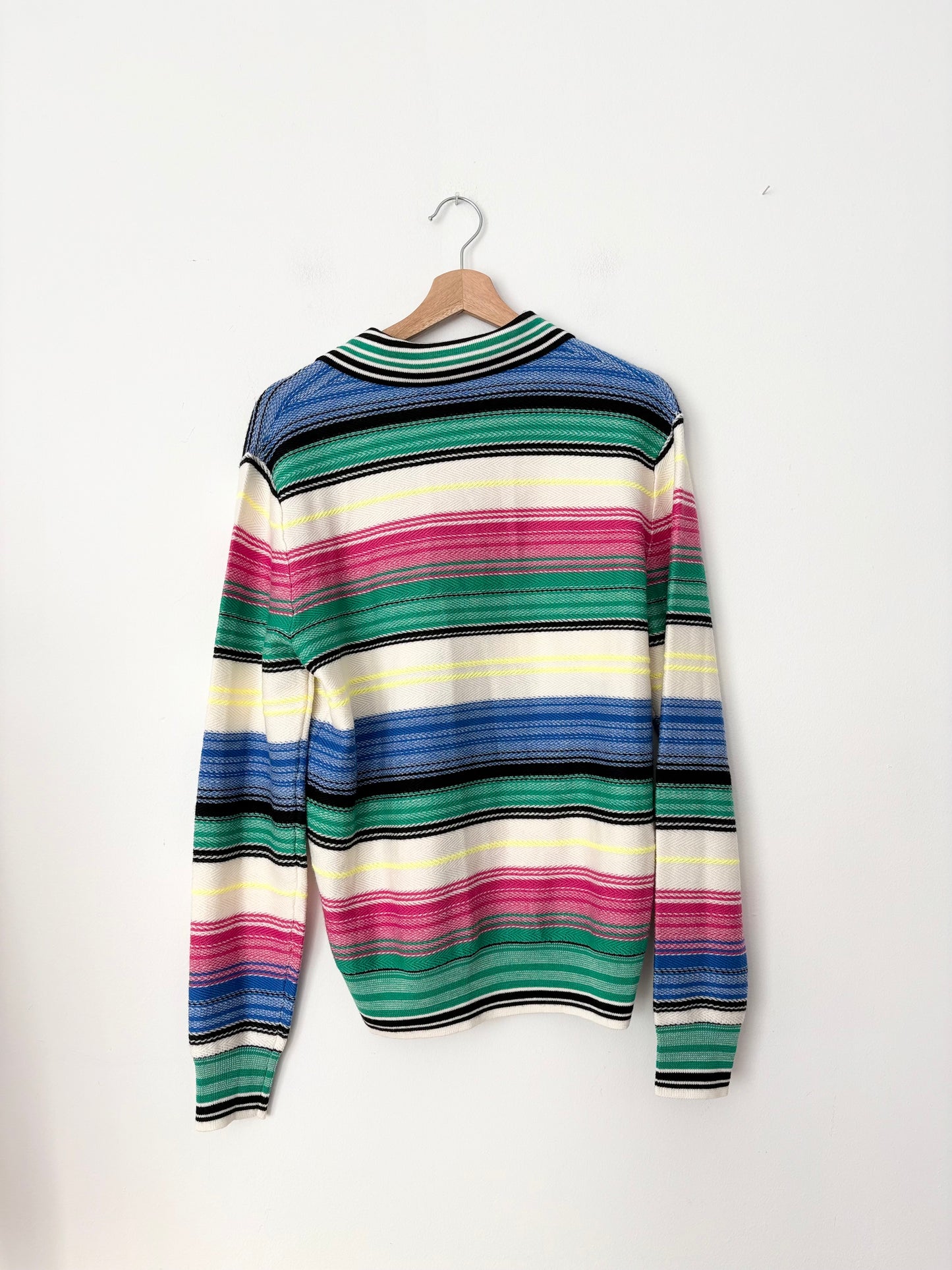 Polo The Kooples à rayures dégradées en laine mélangée, taille M/L