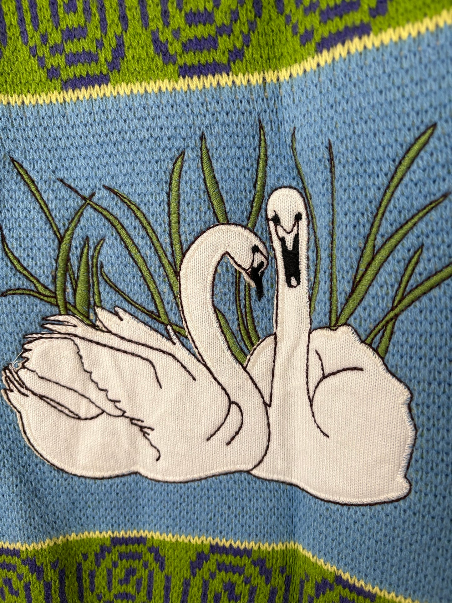 Gilet tricoté House of Sunny Swan Lake, taille L
