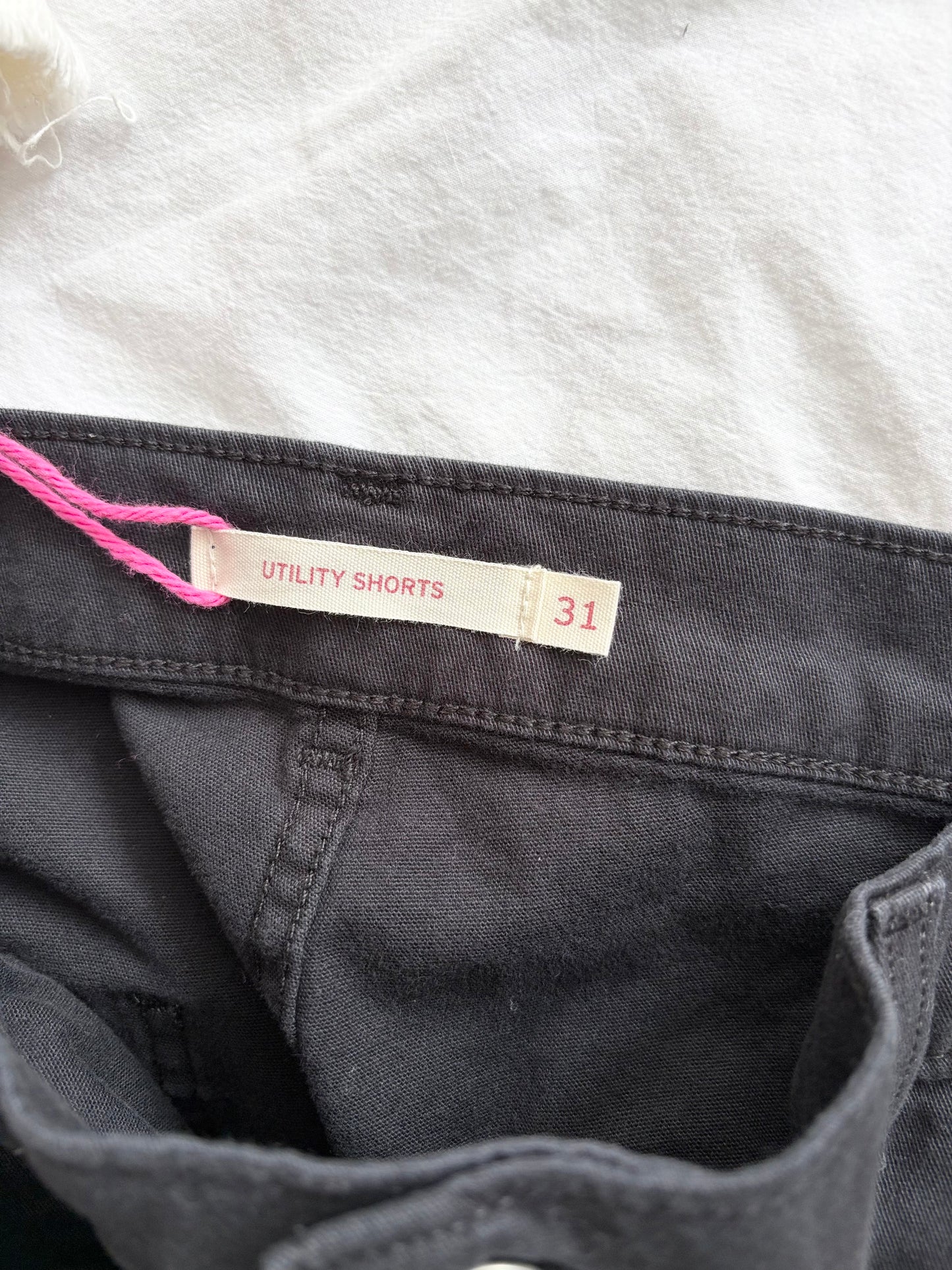 Levis Utility black shorts W31