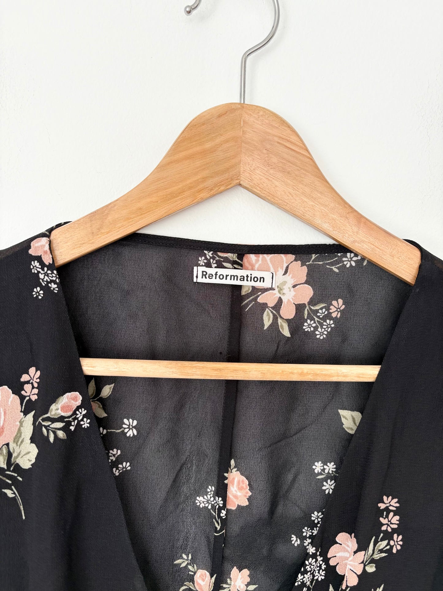 Reformation Ani floral top S/M