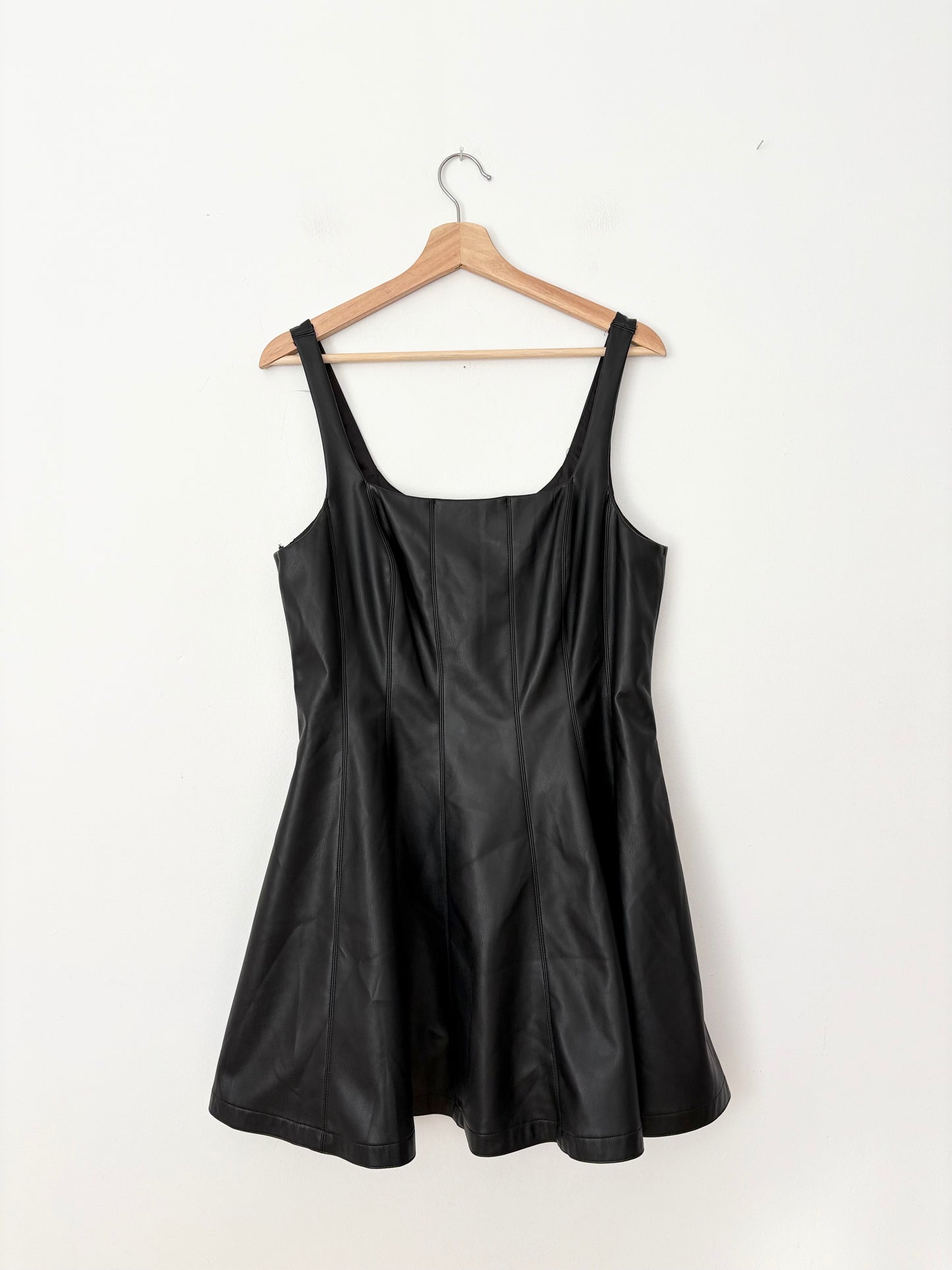 7 for all mankind vegan leather dress Large