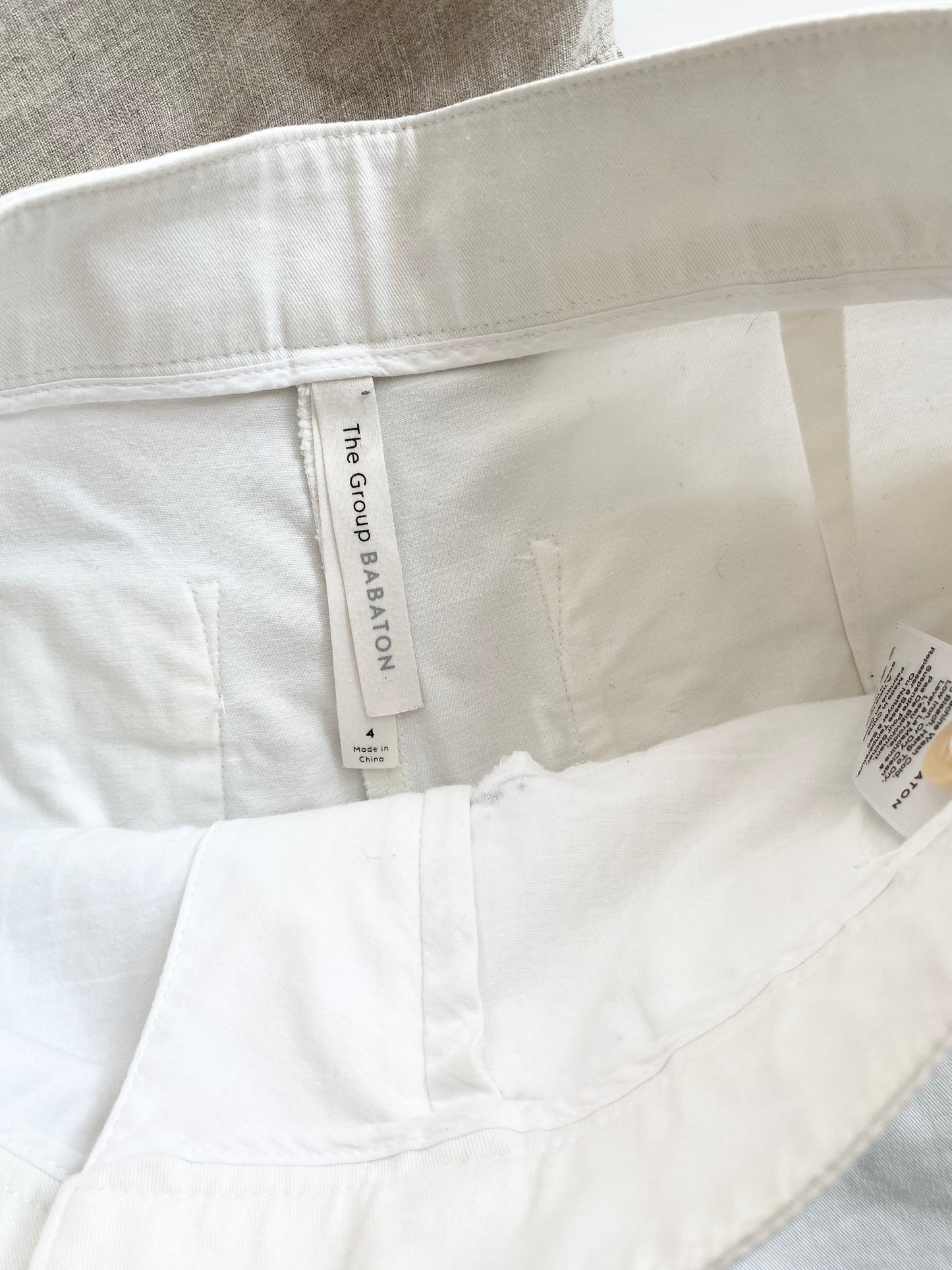Pantalon blanc à jambes larges Babaton Walsh Small