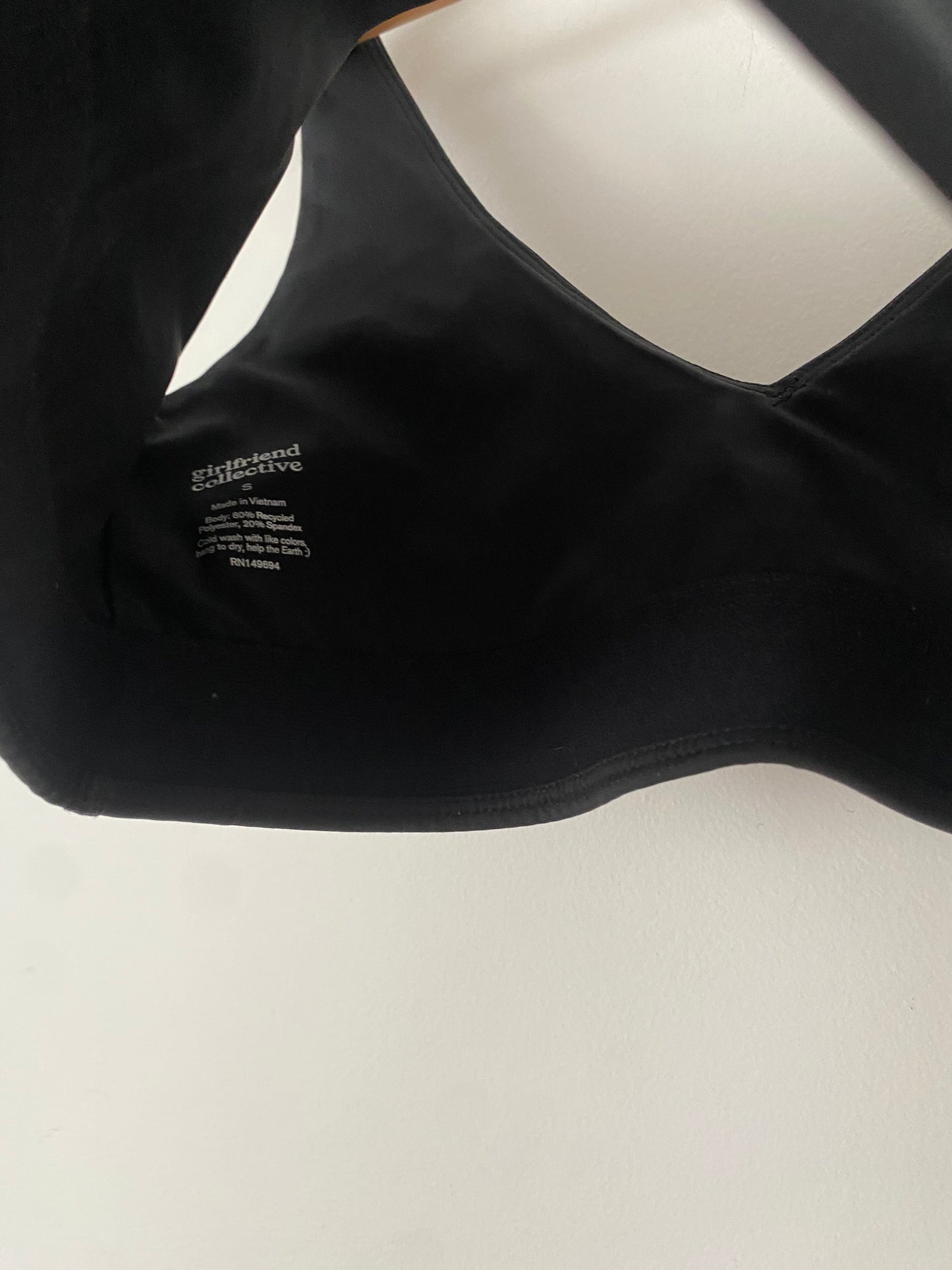 Girlfriend collective sports bra Small