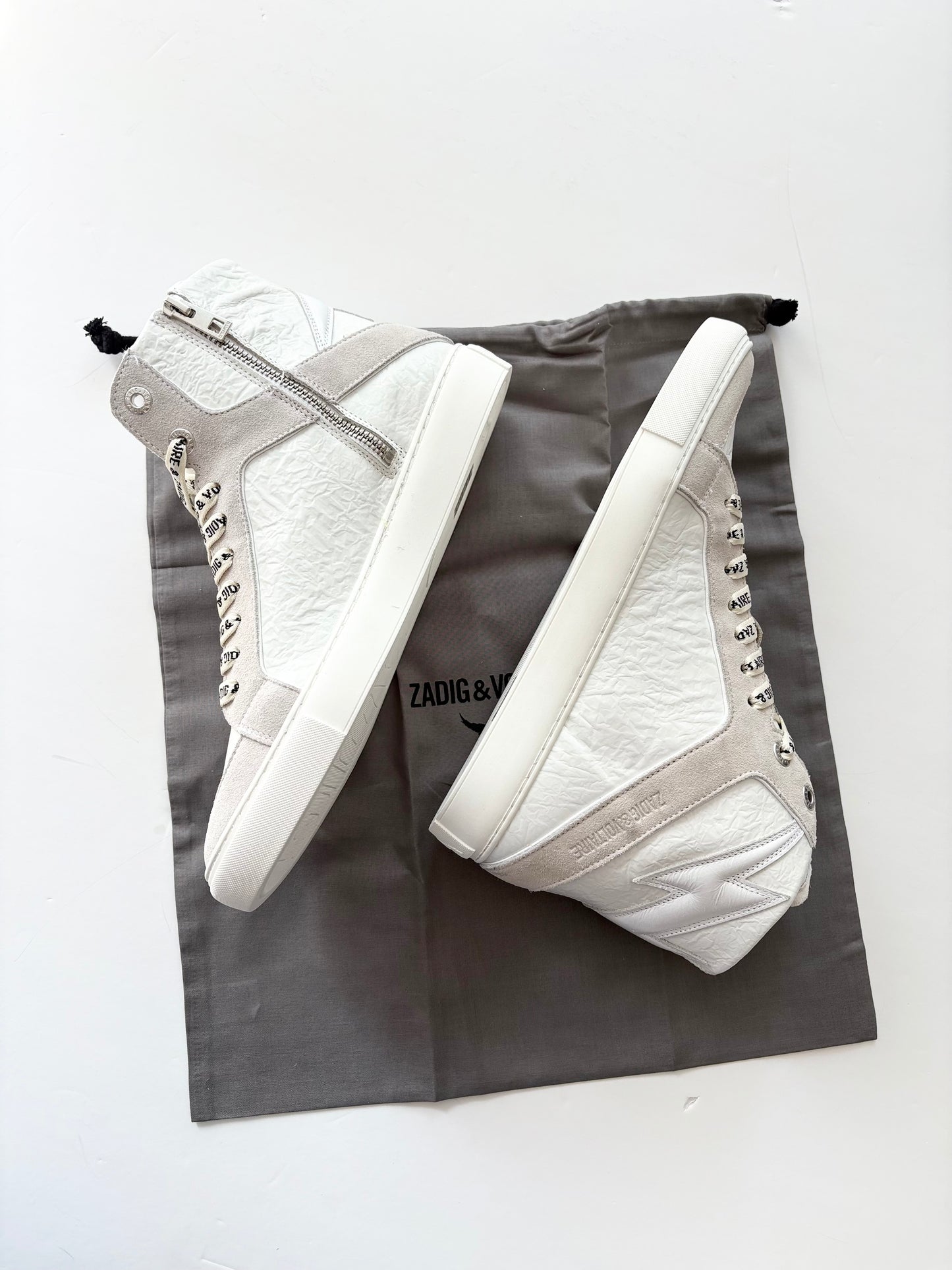 Zadig & Voltaire High flash crinkled sneakers EUR41