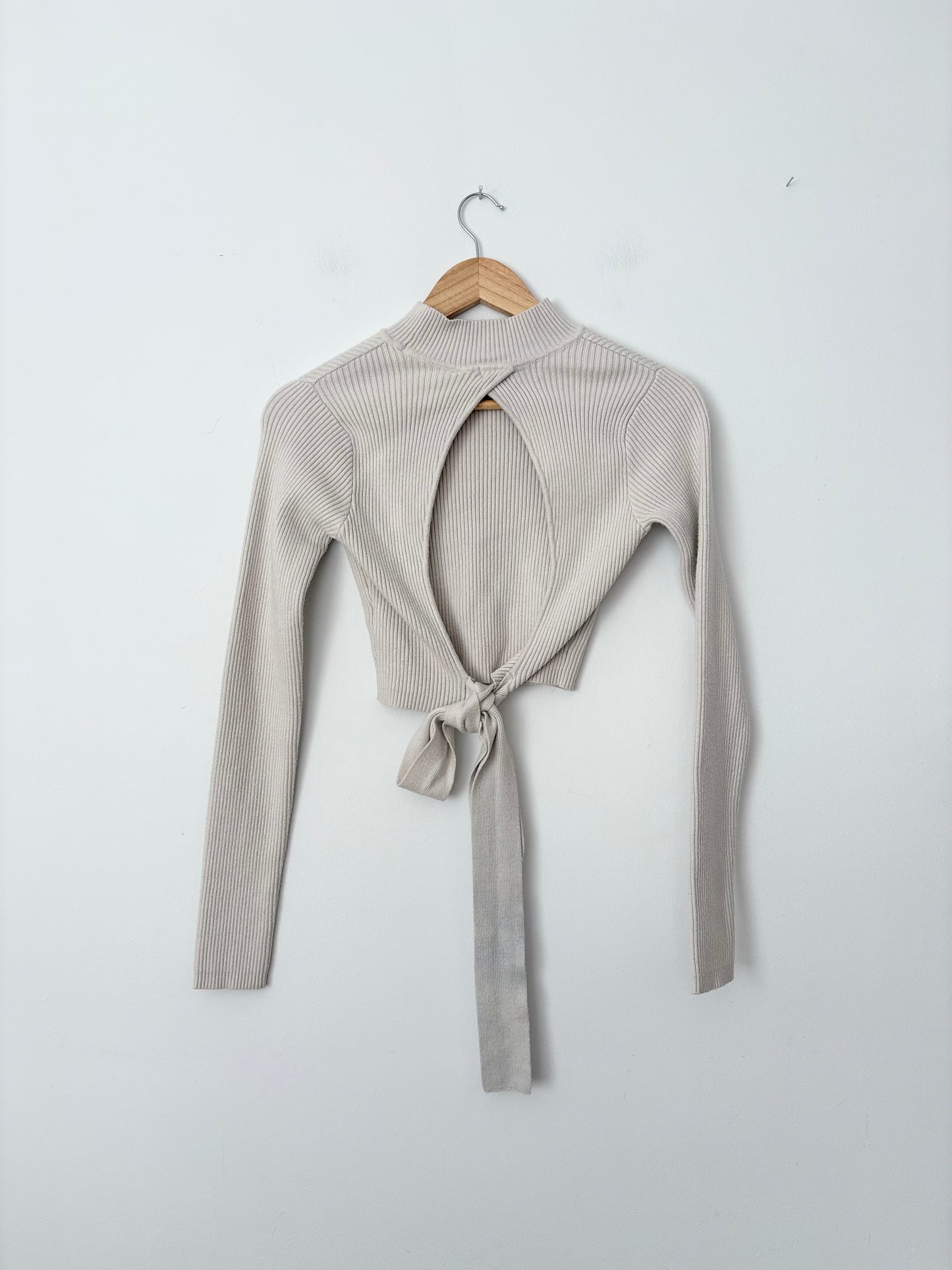 Louna open back ribbed sweater Small