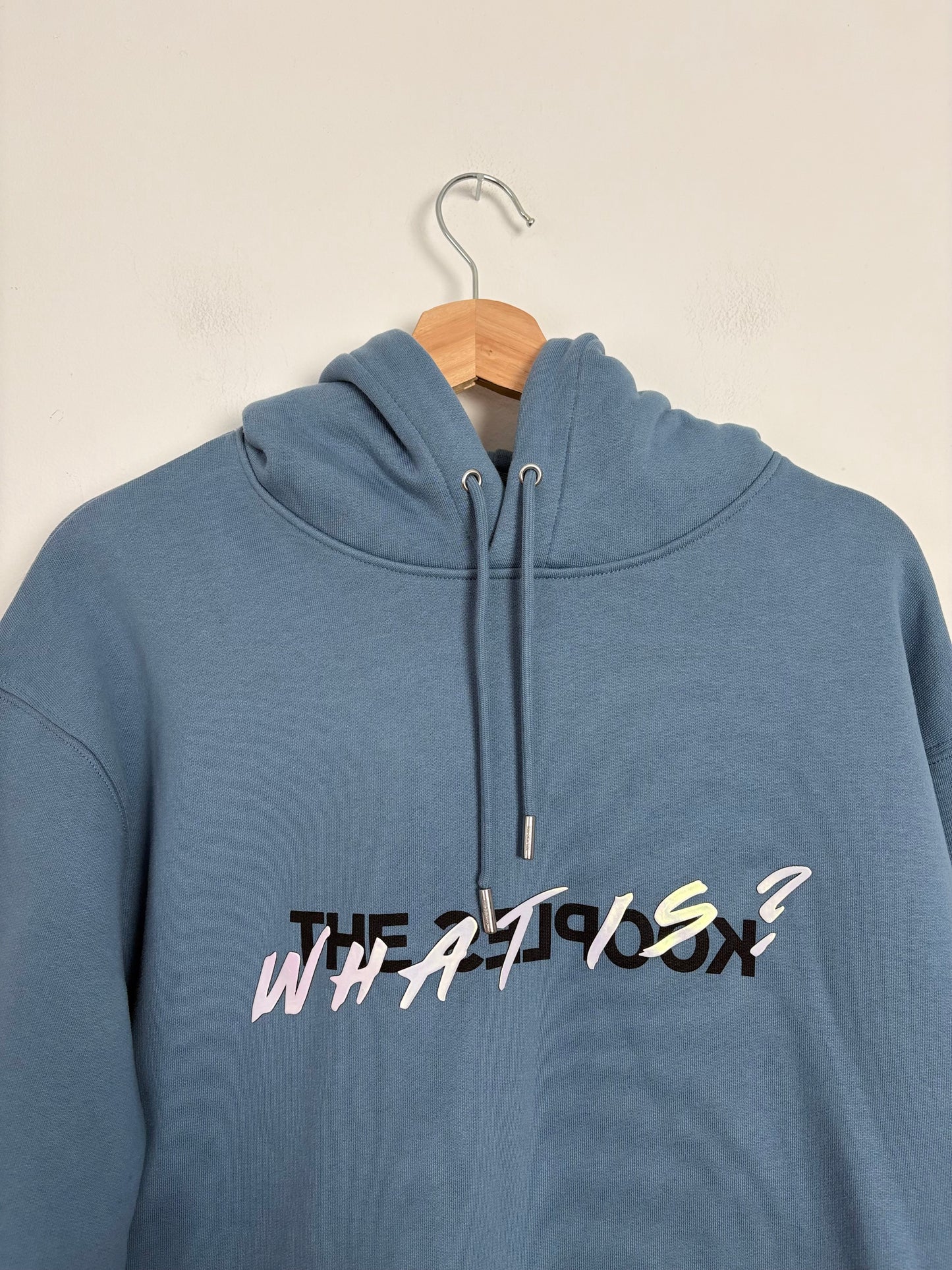 The kooples blue 'what is' cotton hoodie XL
