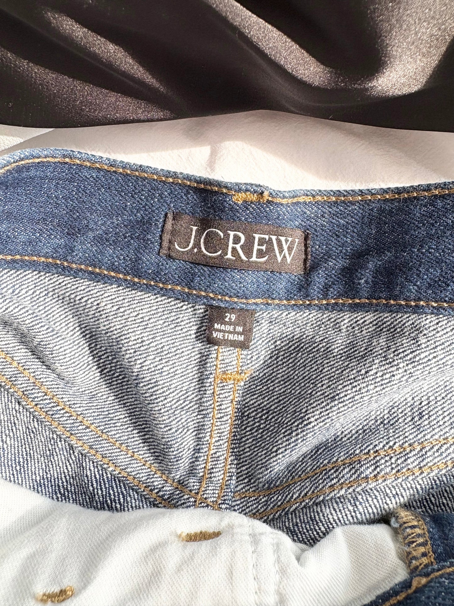J.Crew denim midi skirt W29