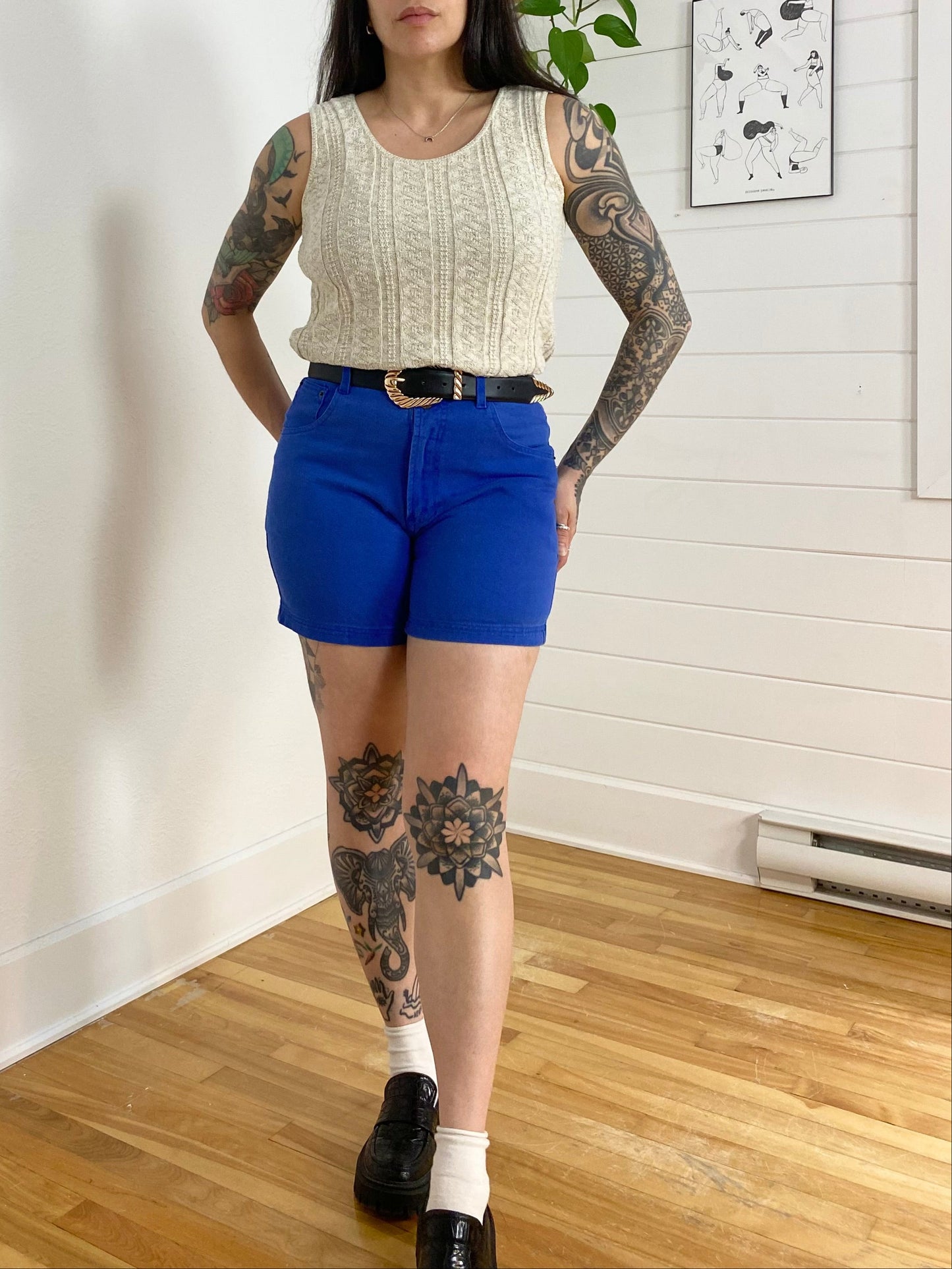 Vintage blue denim shorts W27