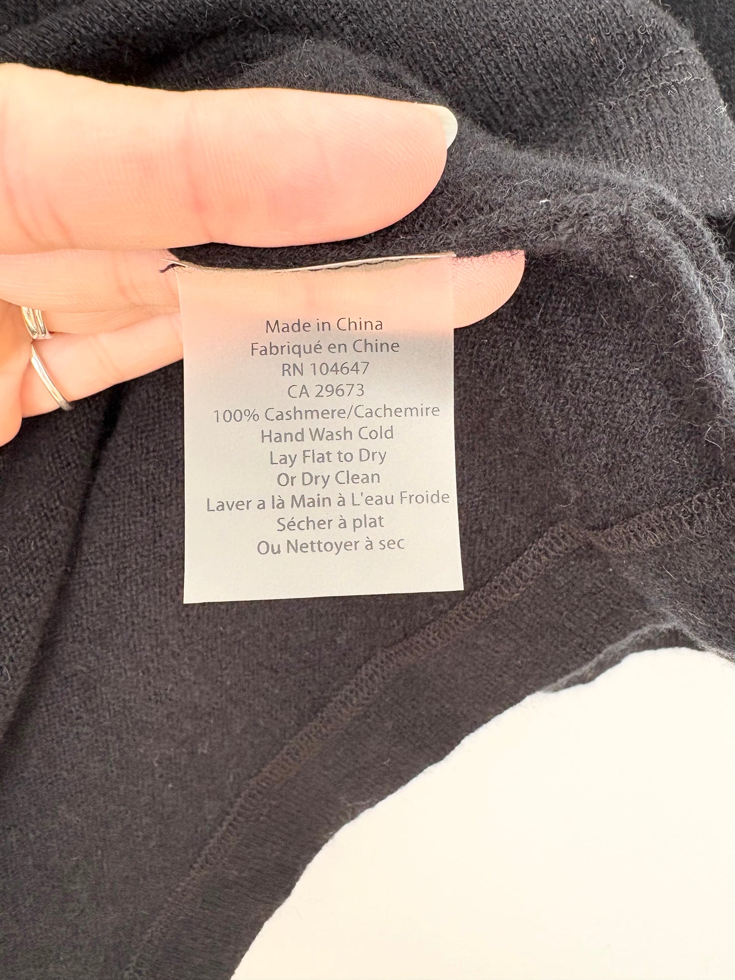 Kinross Cashmere sweater Large