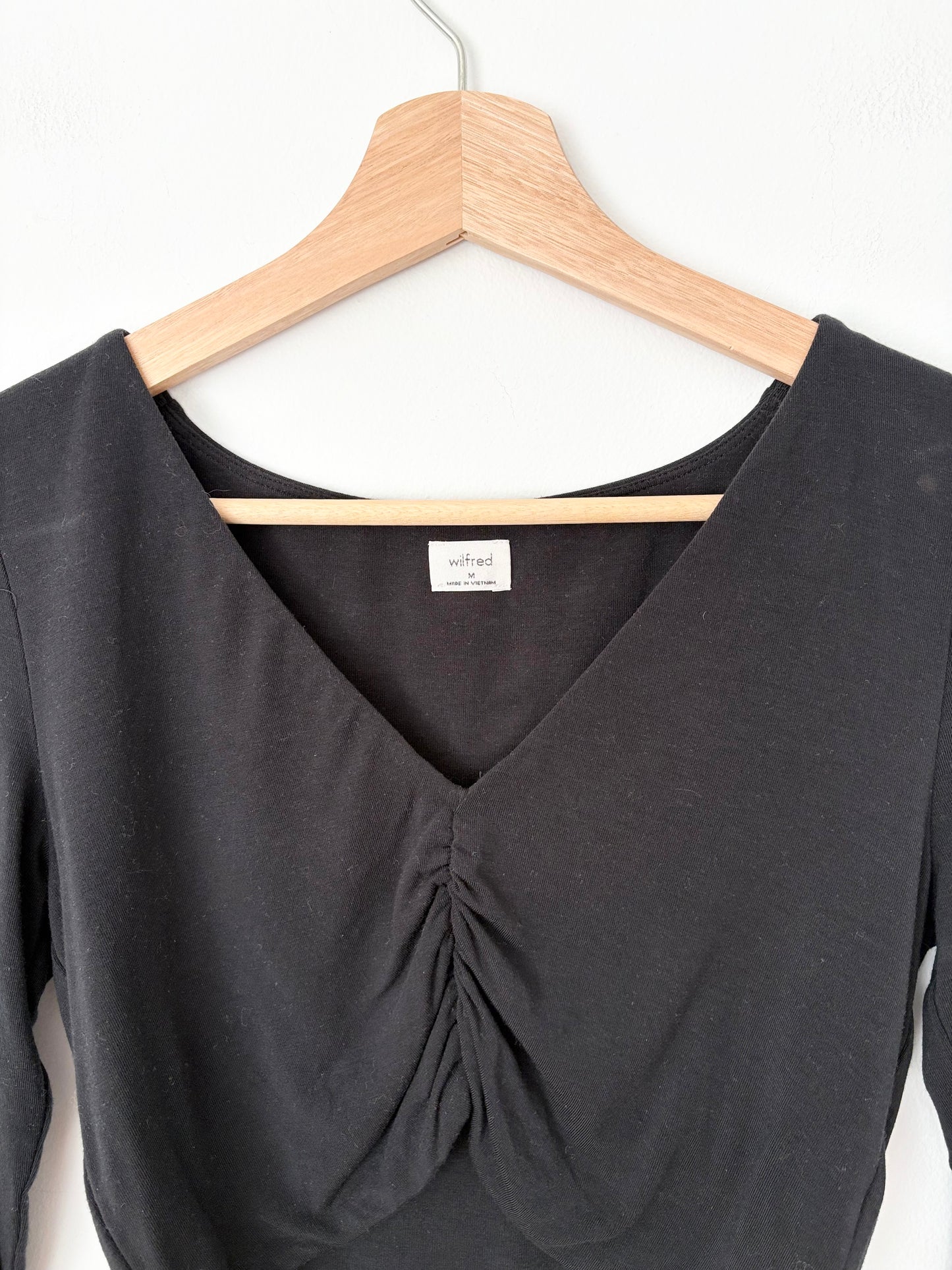 Wilfred crop long sleeve top Medium