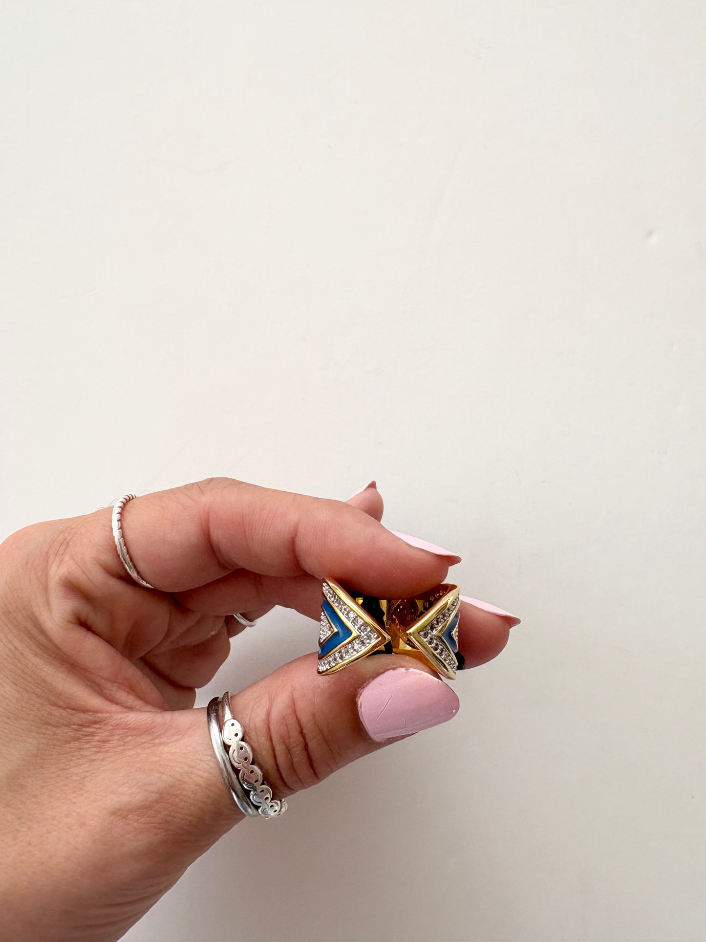 Noir NYC gold plated catalina open ring