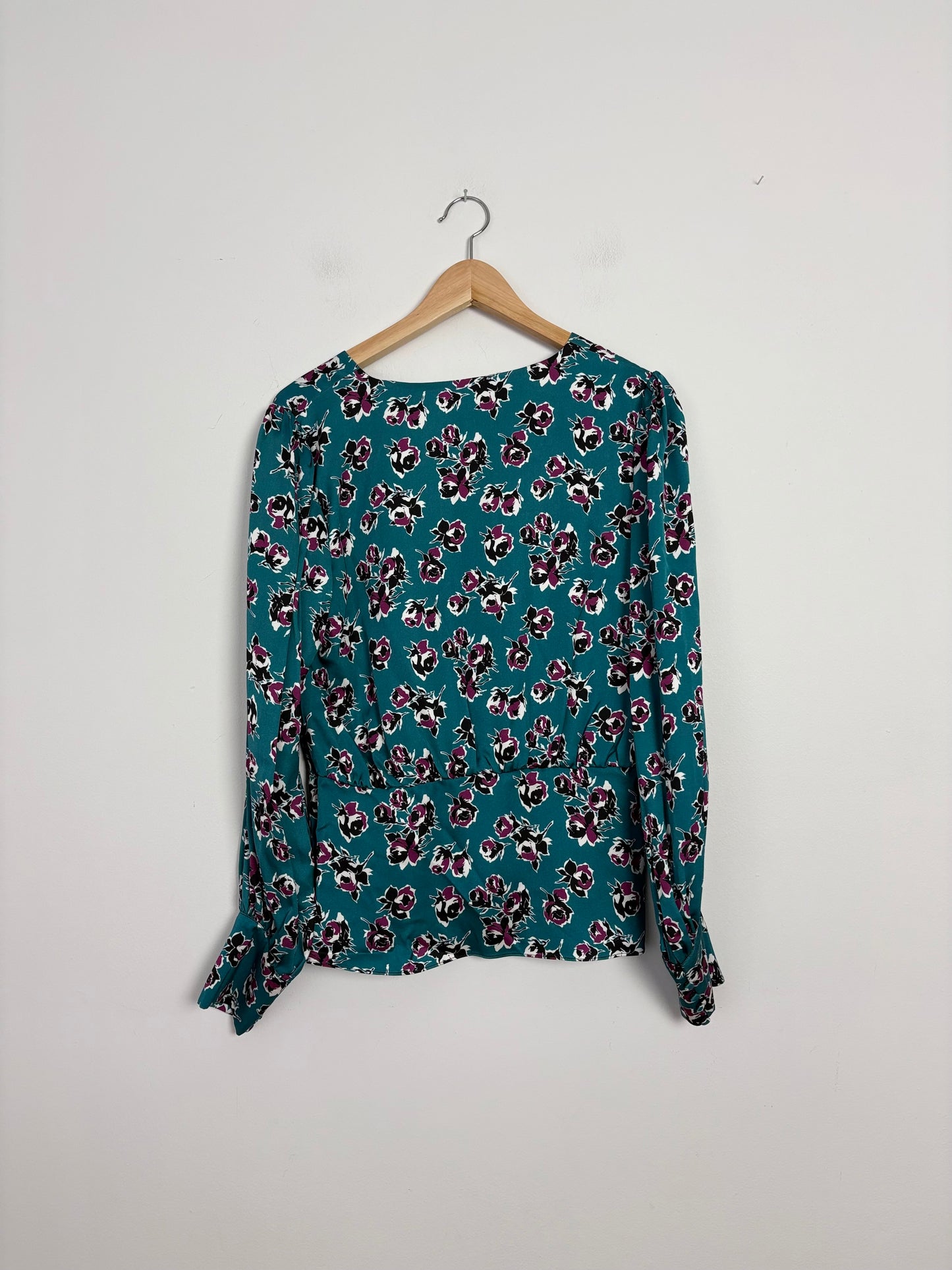 The kooples floral crossover printed blouse Large