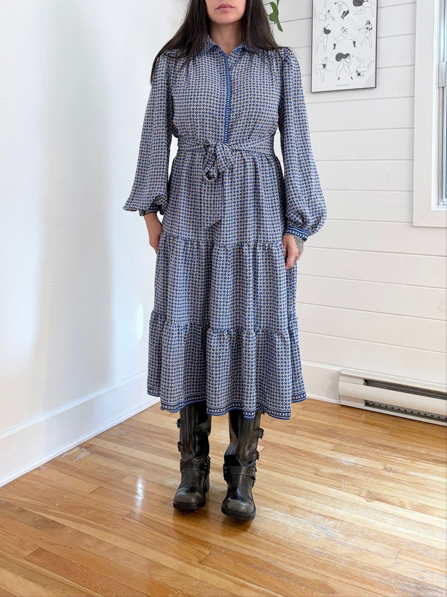 Robe chemise à volants Max Studio M/L