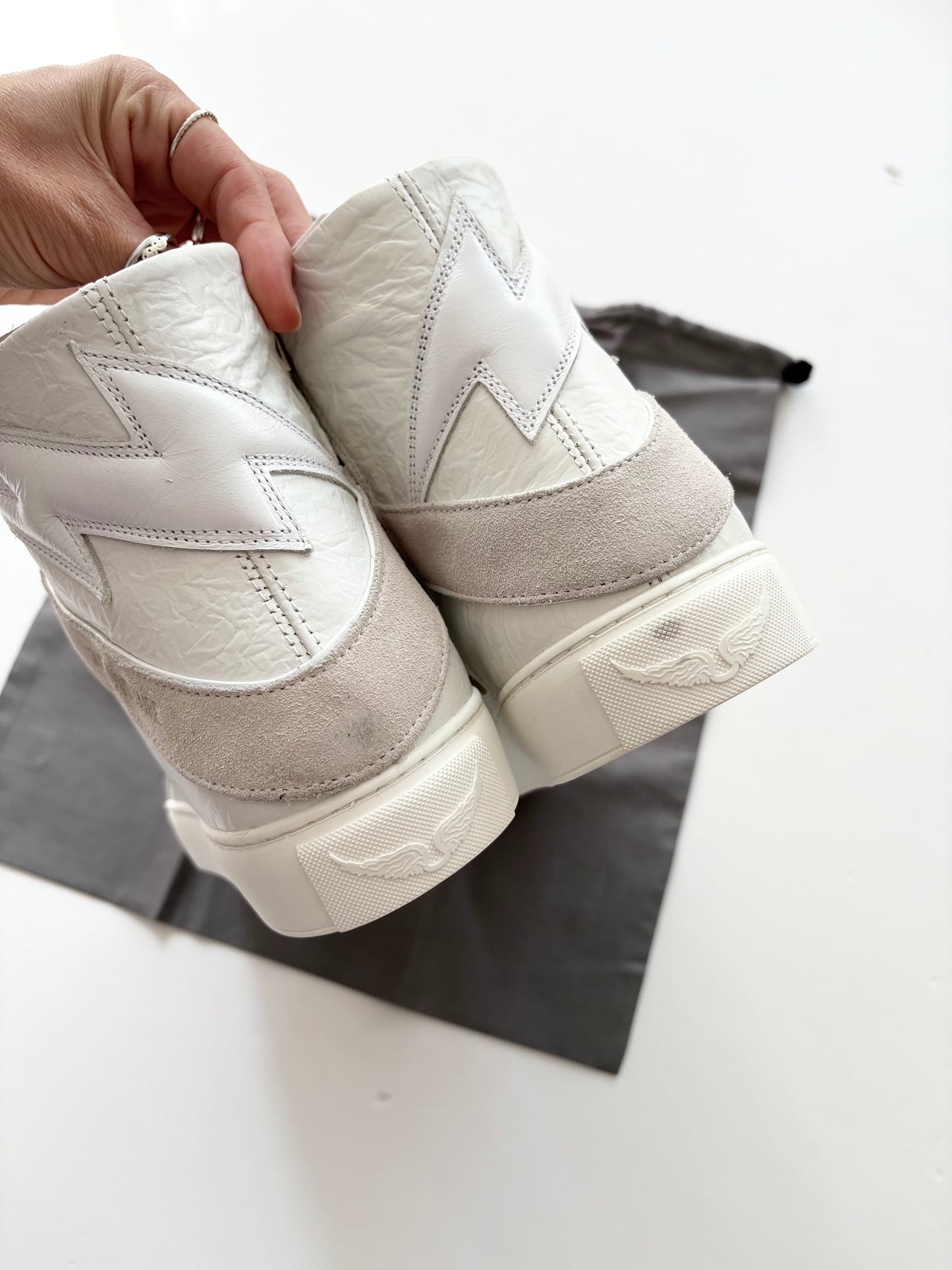 Zadig & Voltaire High flash crinkled sneakers EUR41