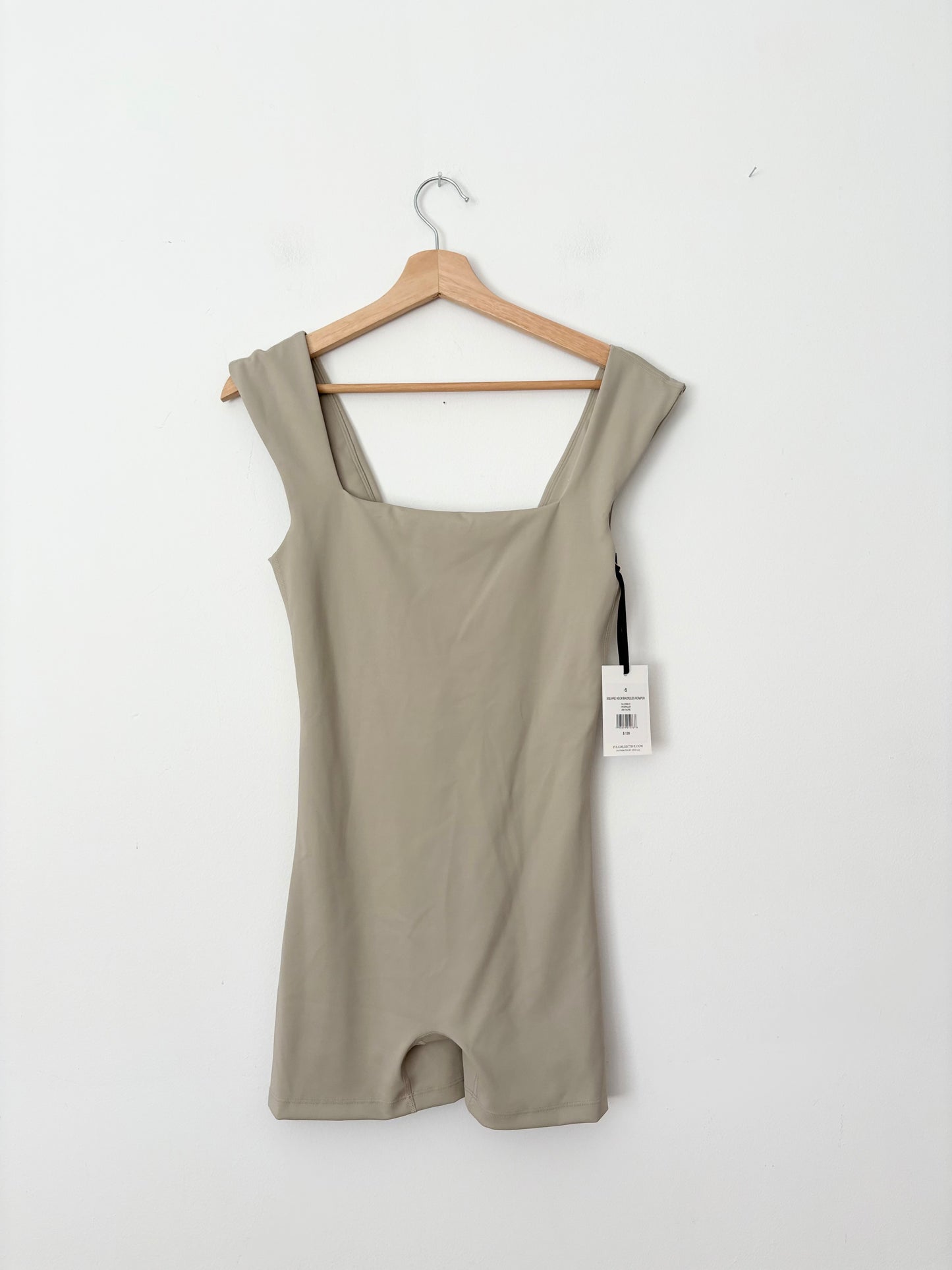 IVL Collective square neck backless romper Medium