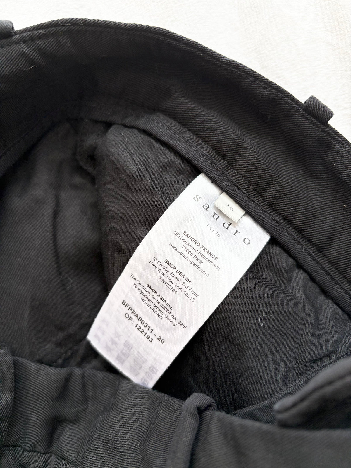 Sandro Lassy black trousers W28