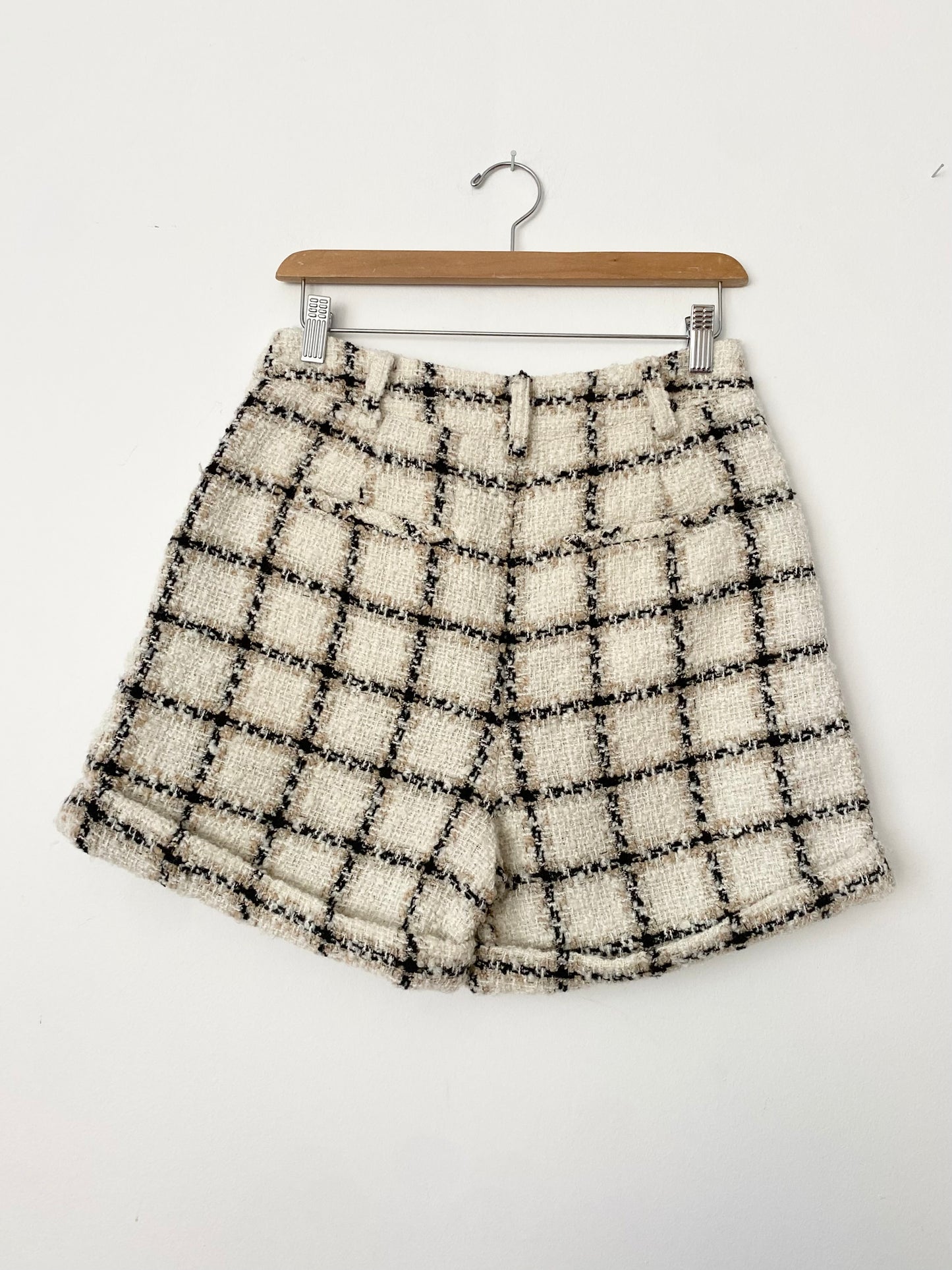 Anine Bing Becky tweed shorts S/M