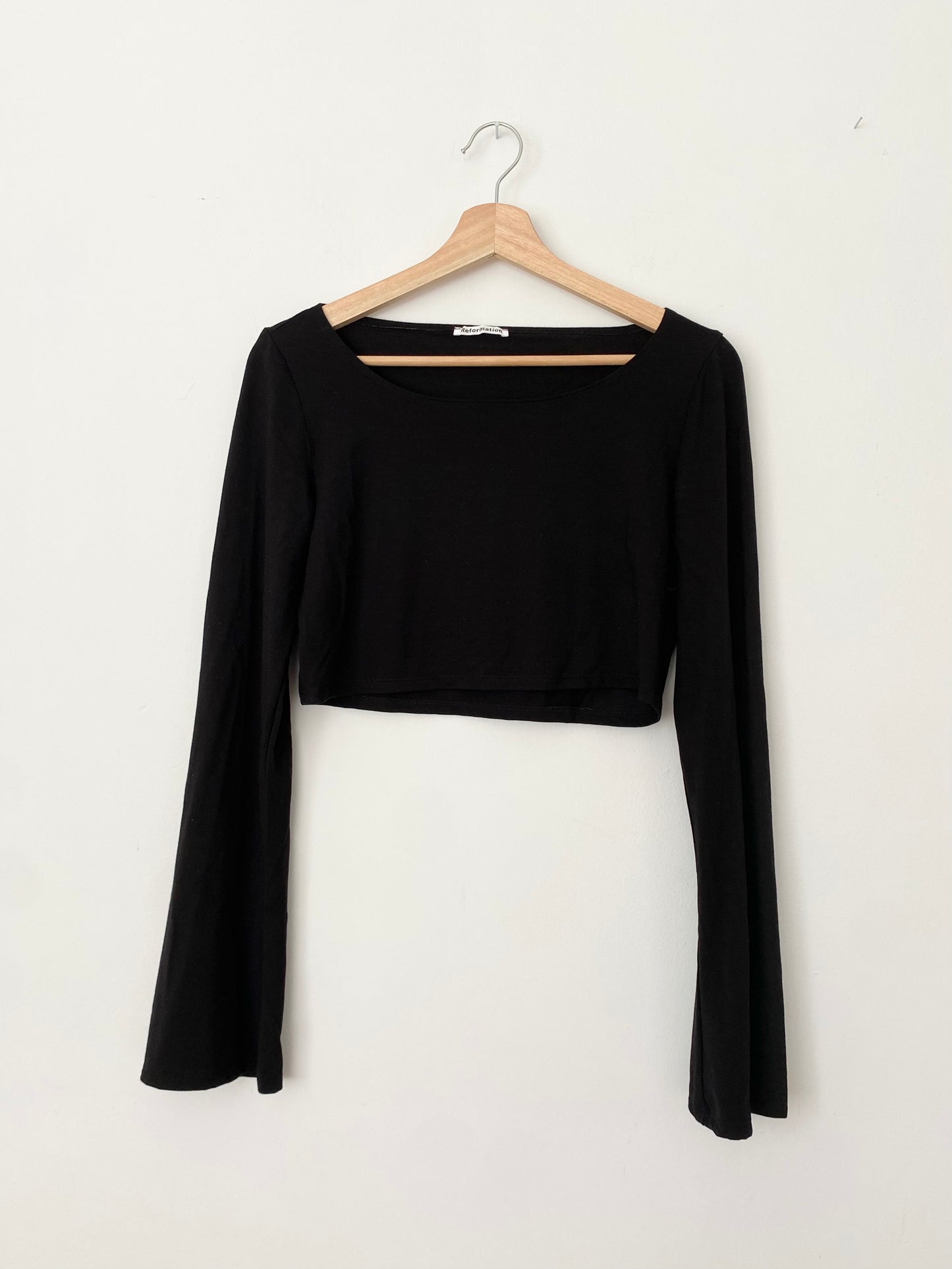 Reformation tencel crop long sleeve Medium