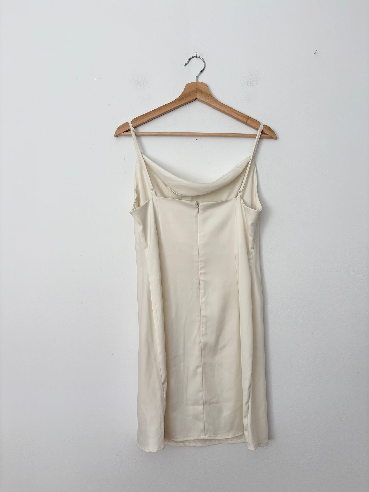 Urban Outfitters Mallory cream cowl neck slip dress Large