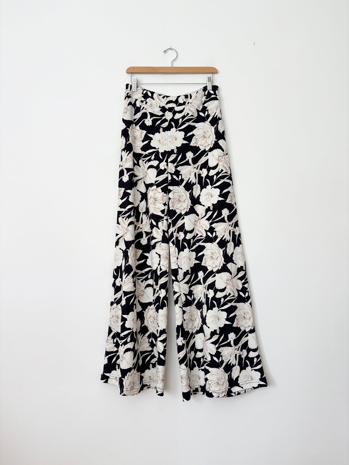 Vintage floral wide leg pants M/L