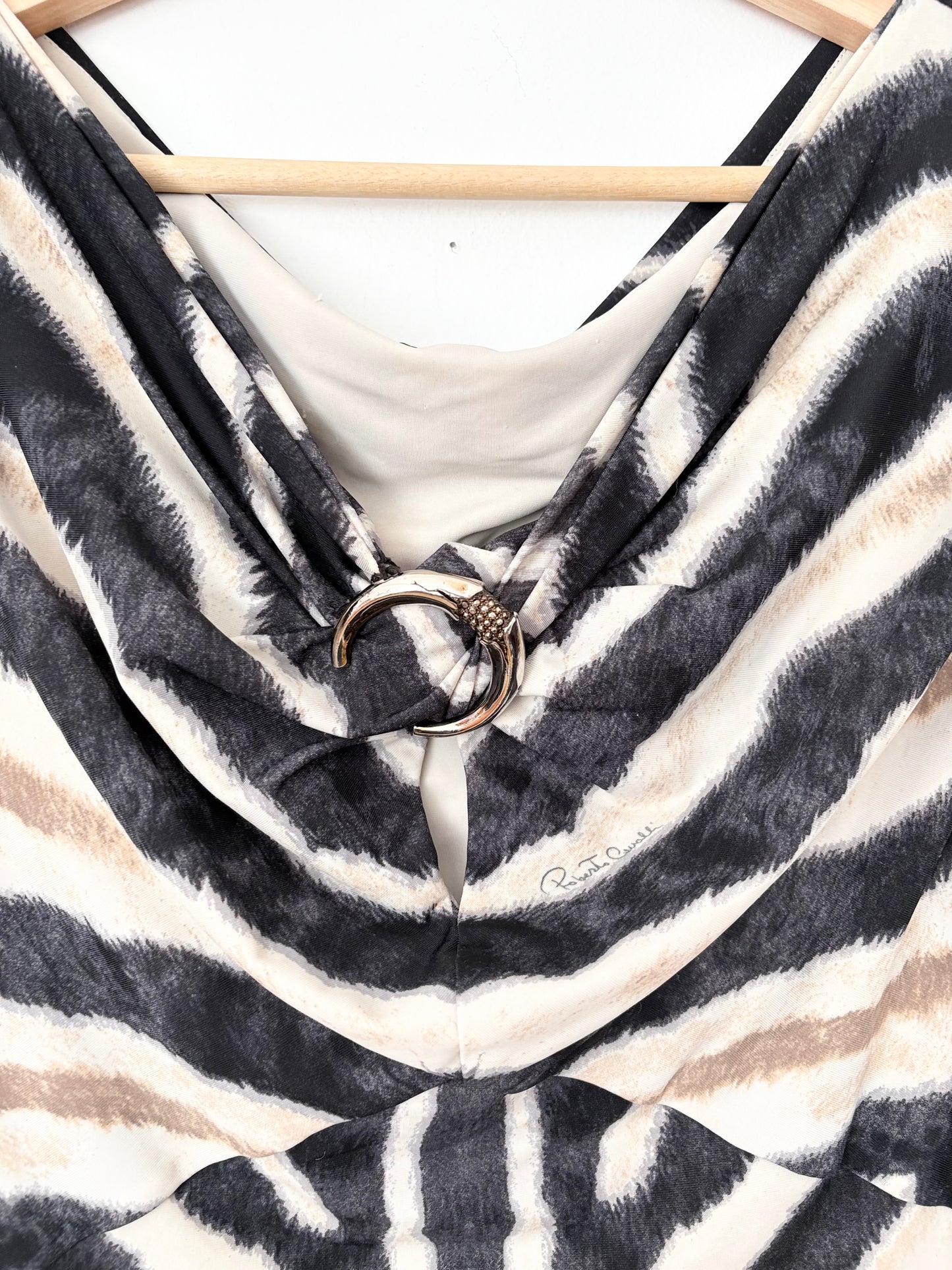 Vintage Roberto Cavalli animal print dress M/L