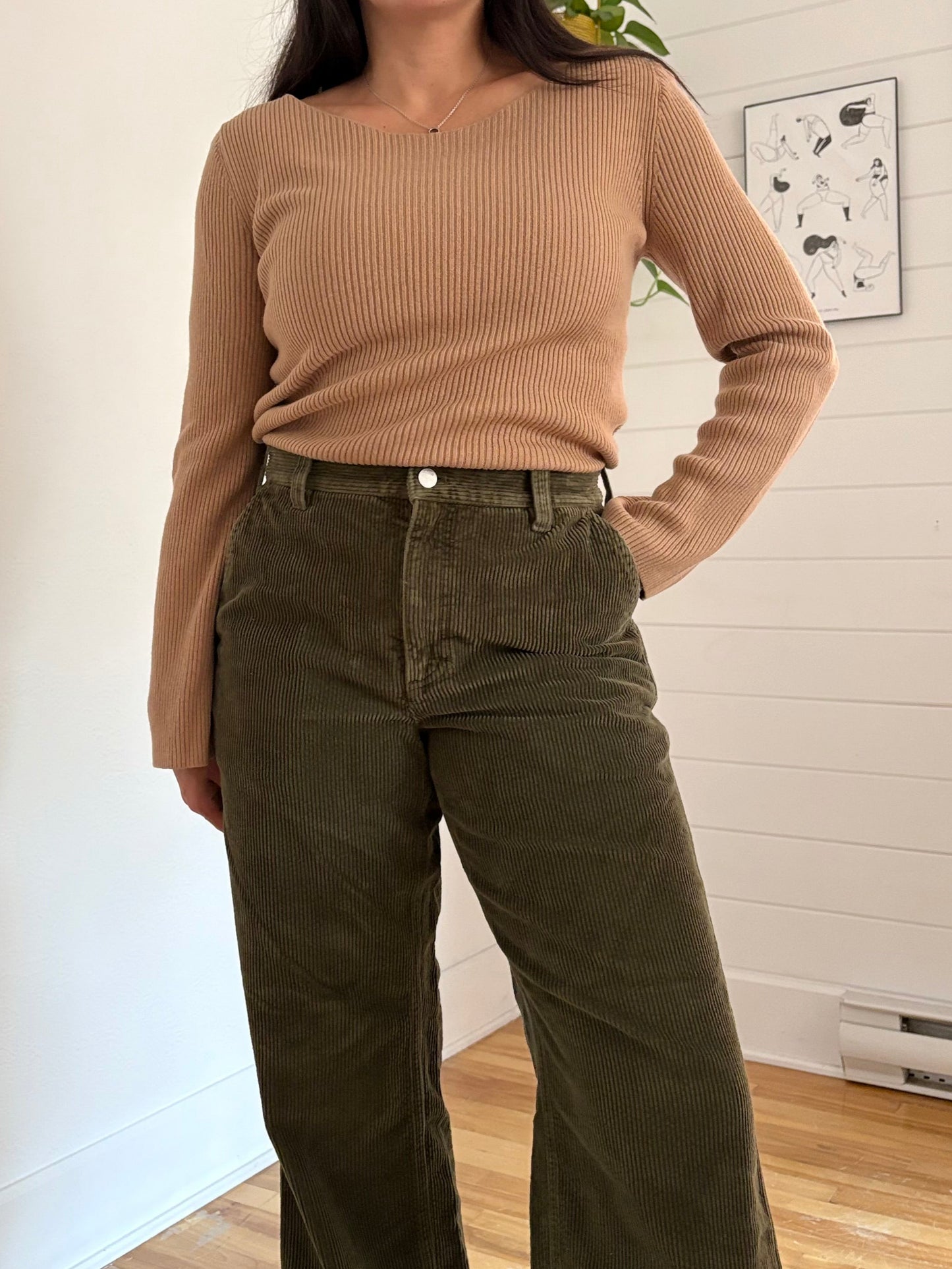 Babaton Kitano linen/wool blend crossback sweater Medium