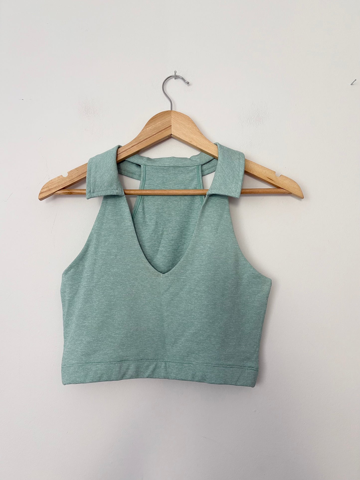 Outdoor Voices warmup collared crop top Small