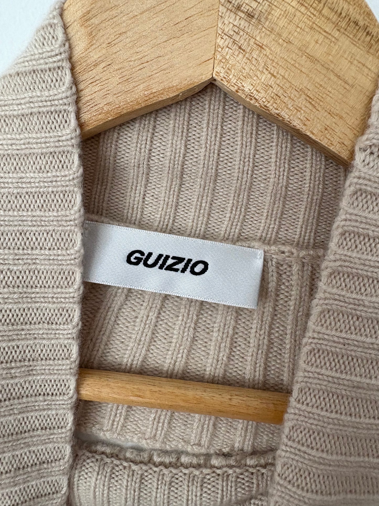 Guizio wool blend open back top Medium