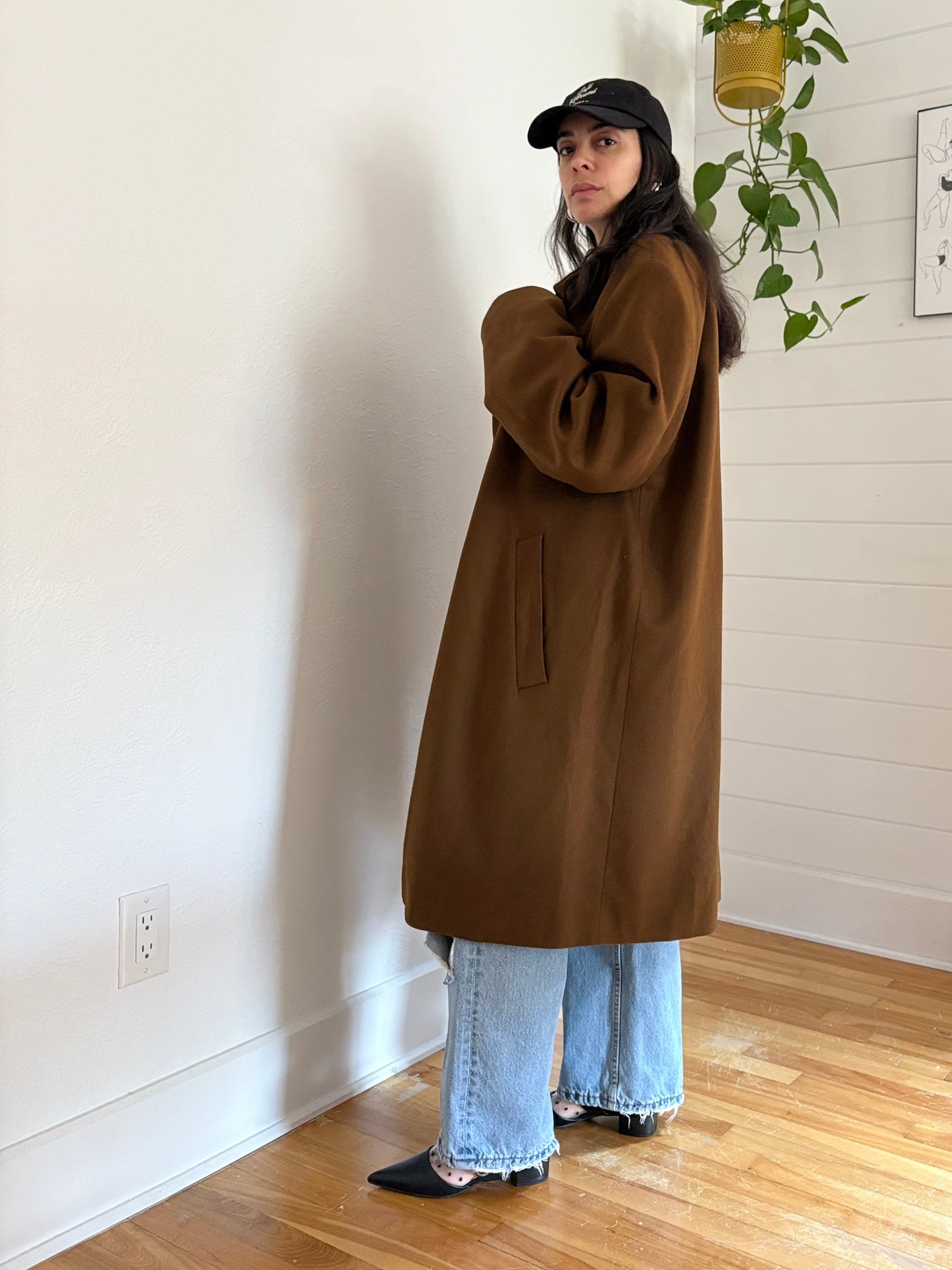 Vintage Odermark by Ogilvy wool trench coat L/XL
