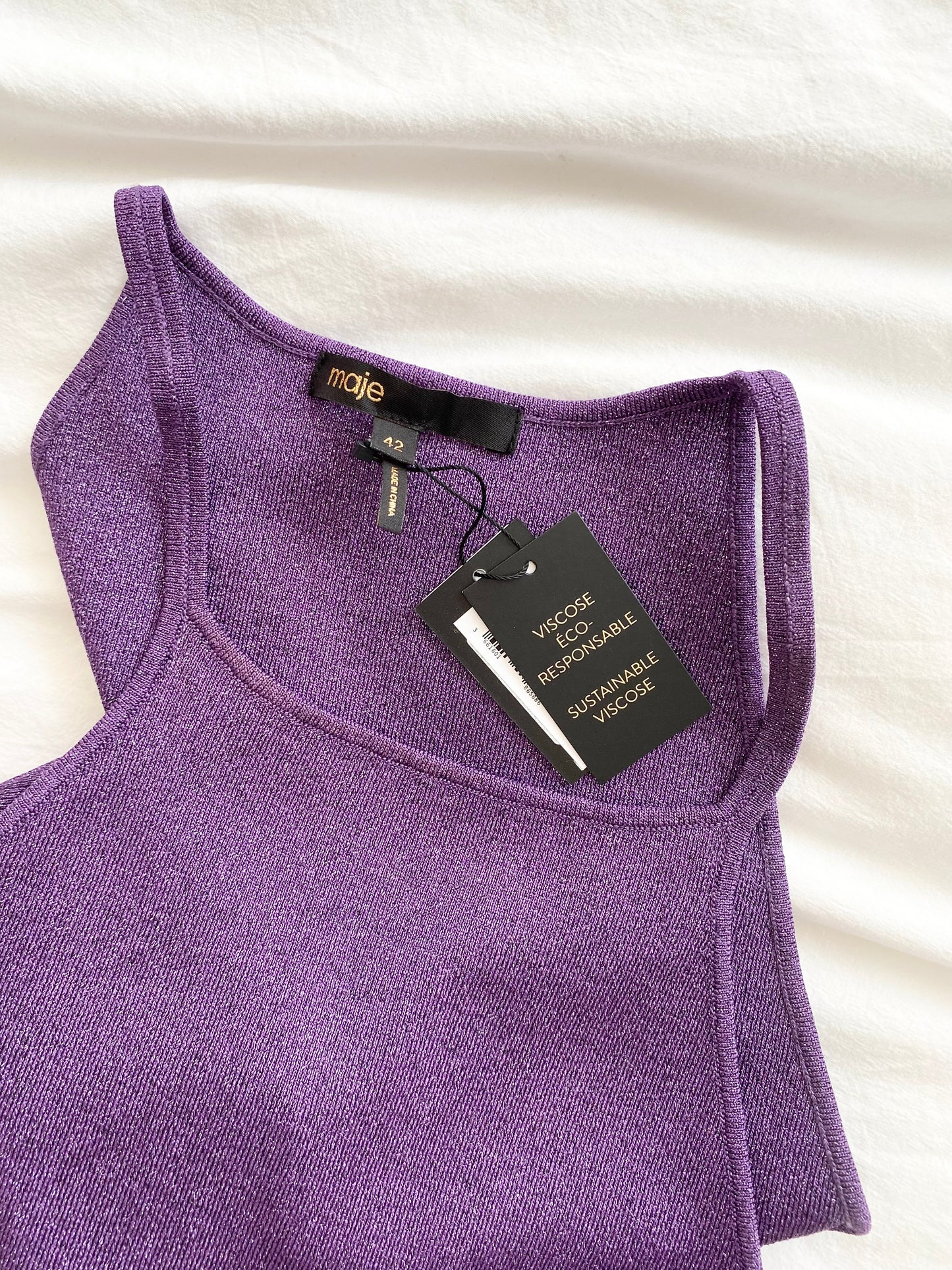 Robe licou métallisée Maje Rouliana L/XL