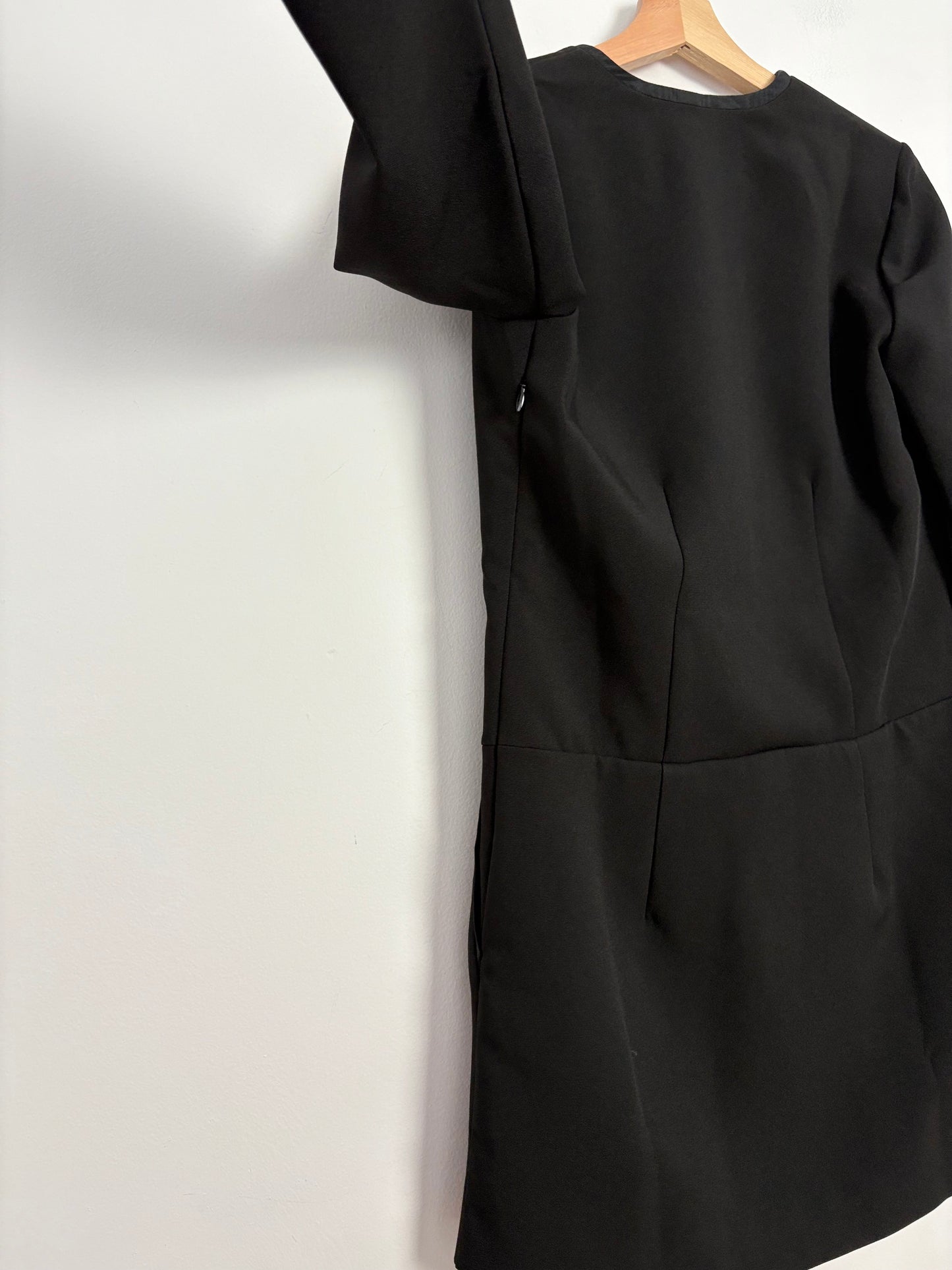 The kooples crossover drop waist mini dress small