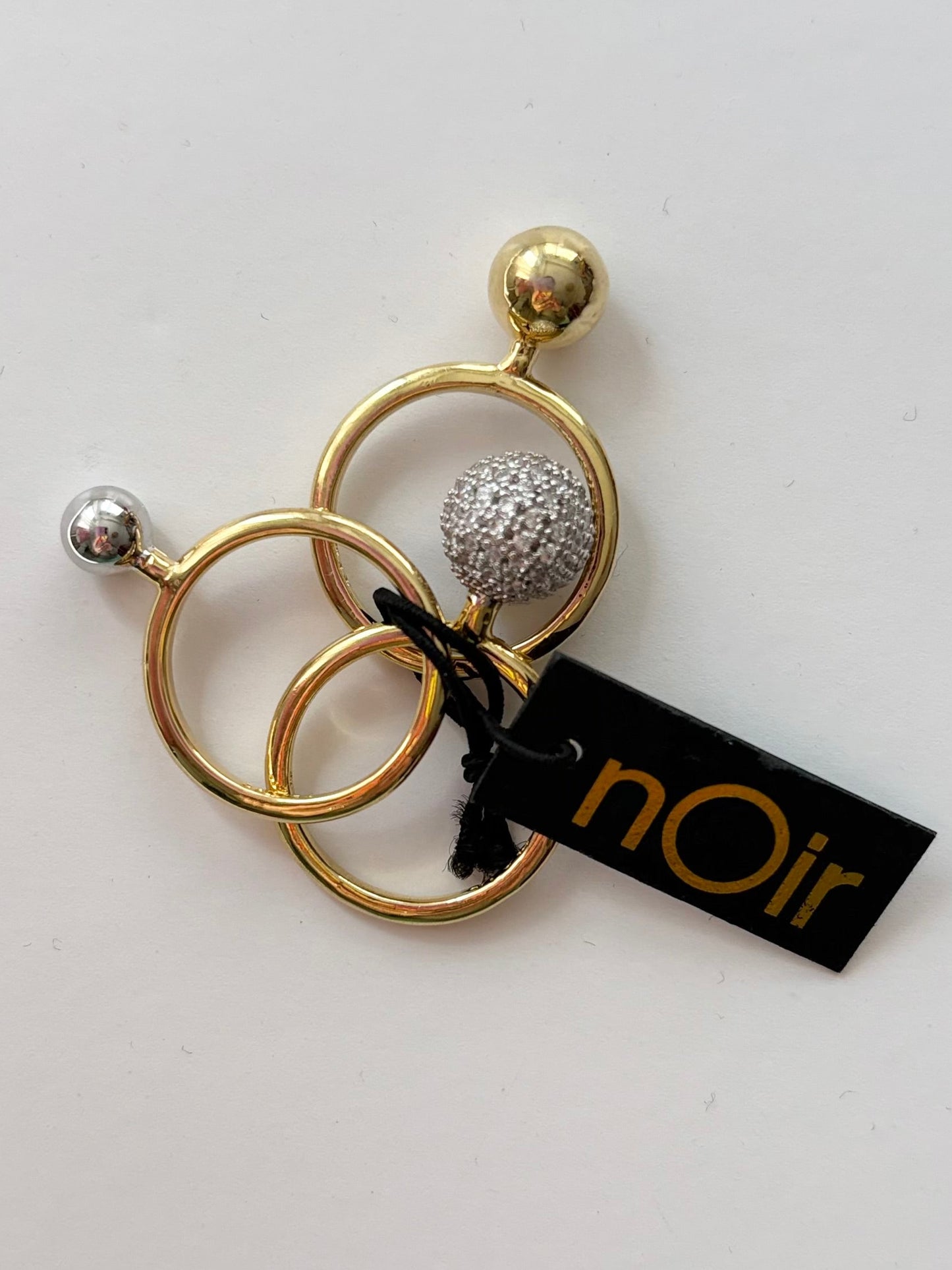 Noir NYC gold plated sylvia stackable ring set
