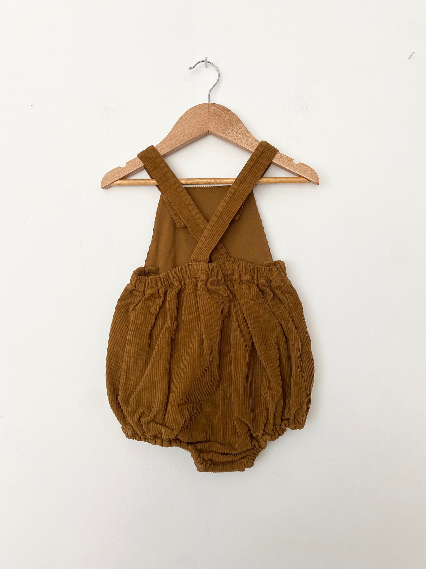 The simple folk the overall romper in rust *Multiple sizes*