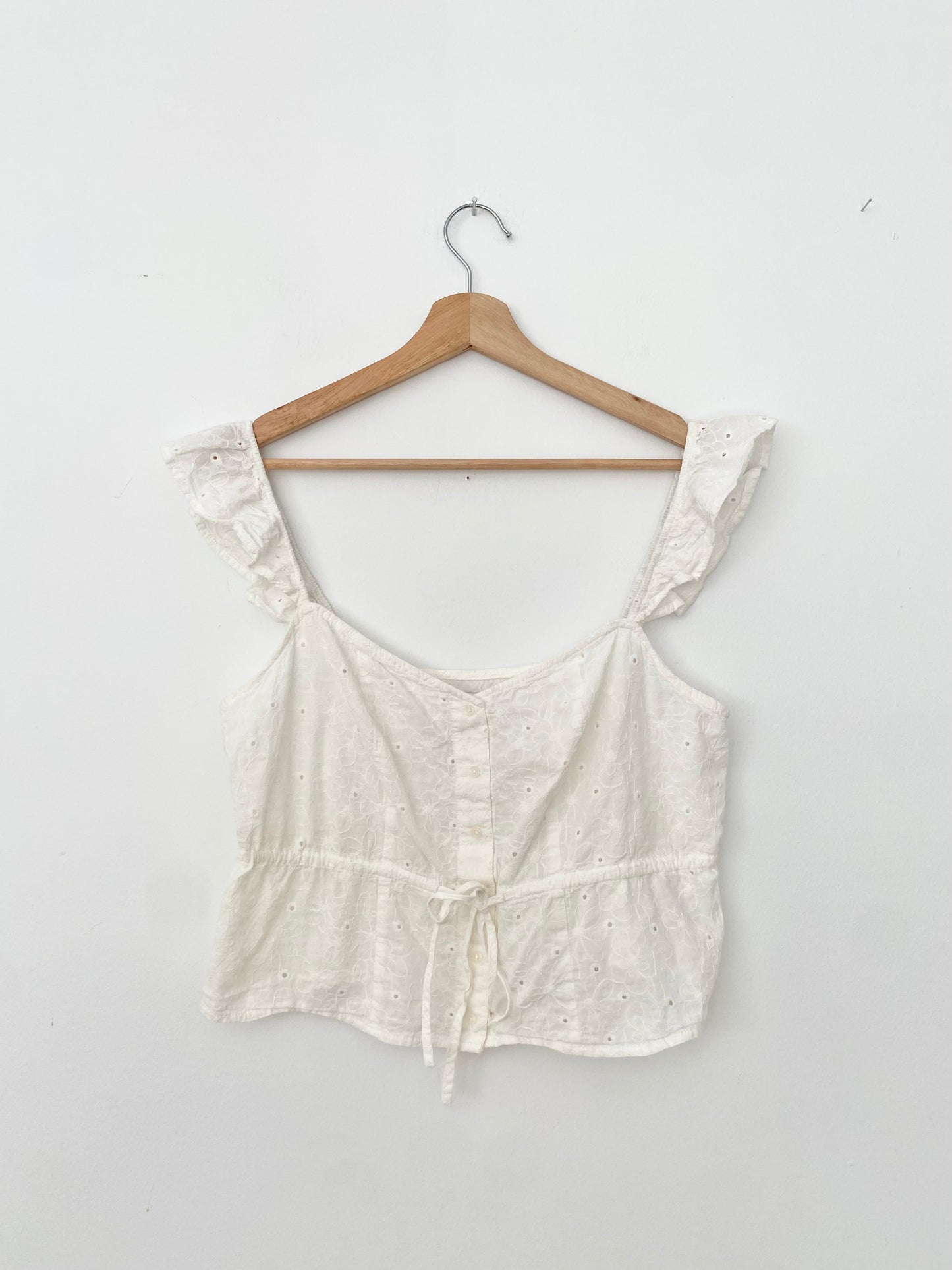 Louna eyelet sleeveless top Large