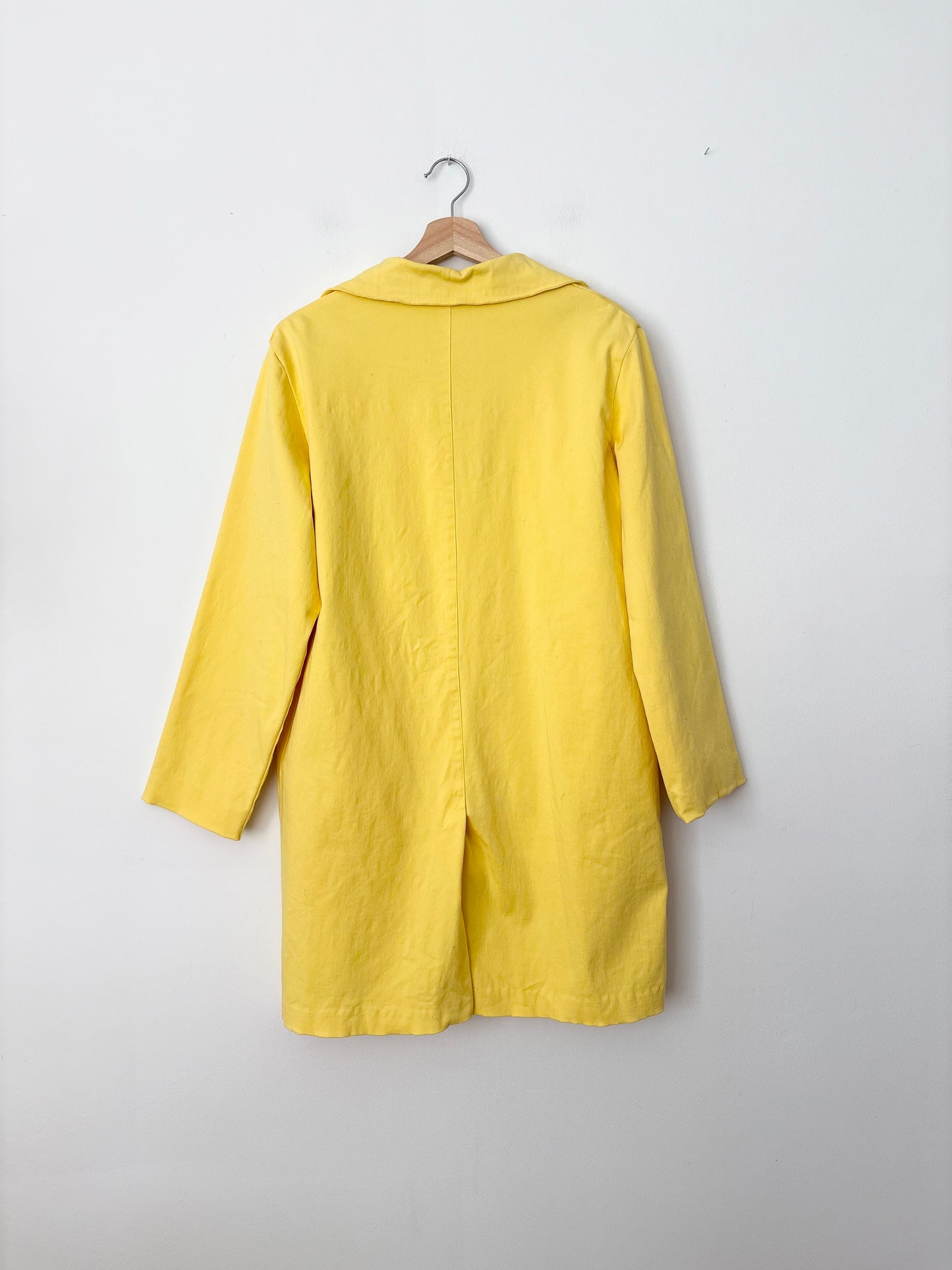 Vintage yellow midi trench coat M/L