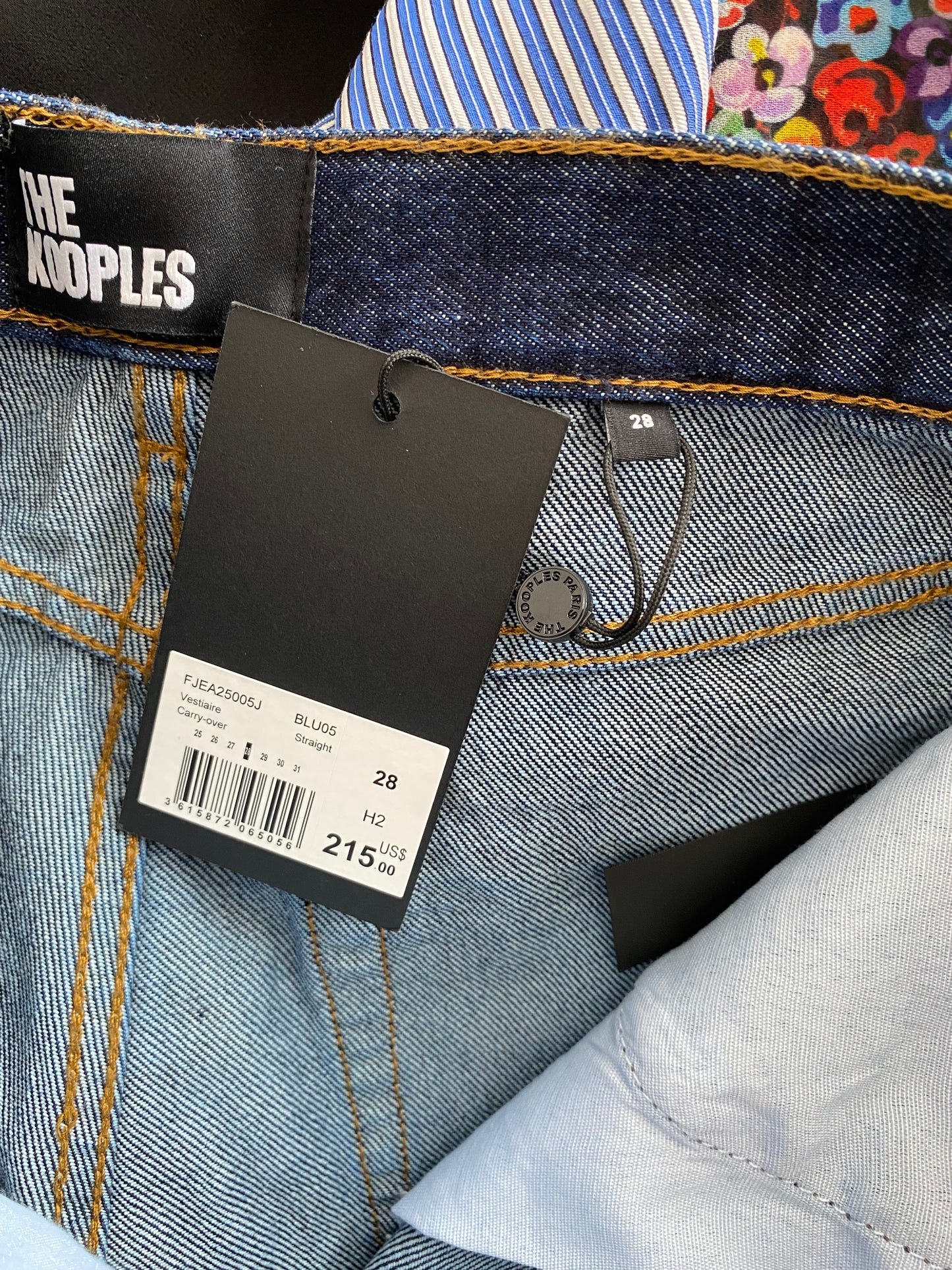 The kooples dark blue high waist straight jeans W28