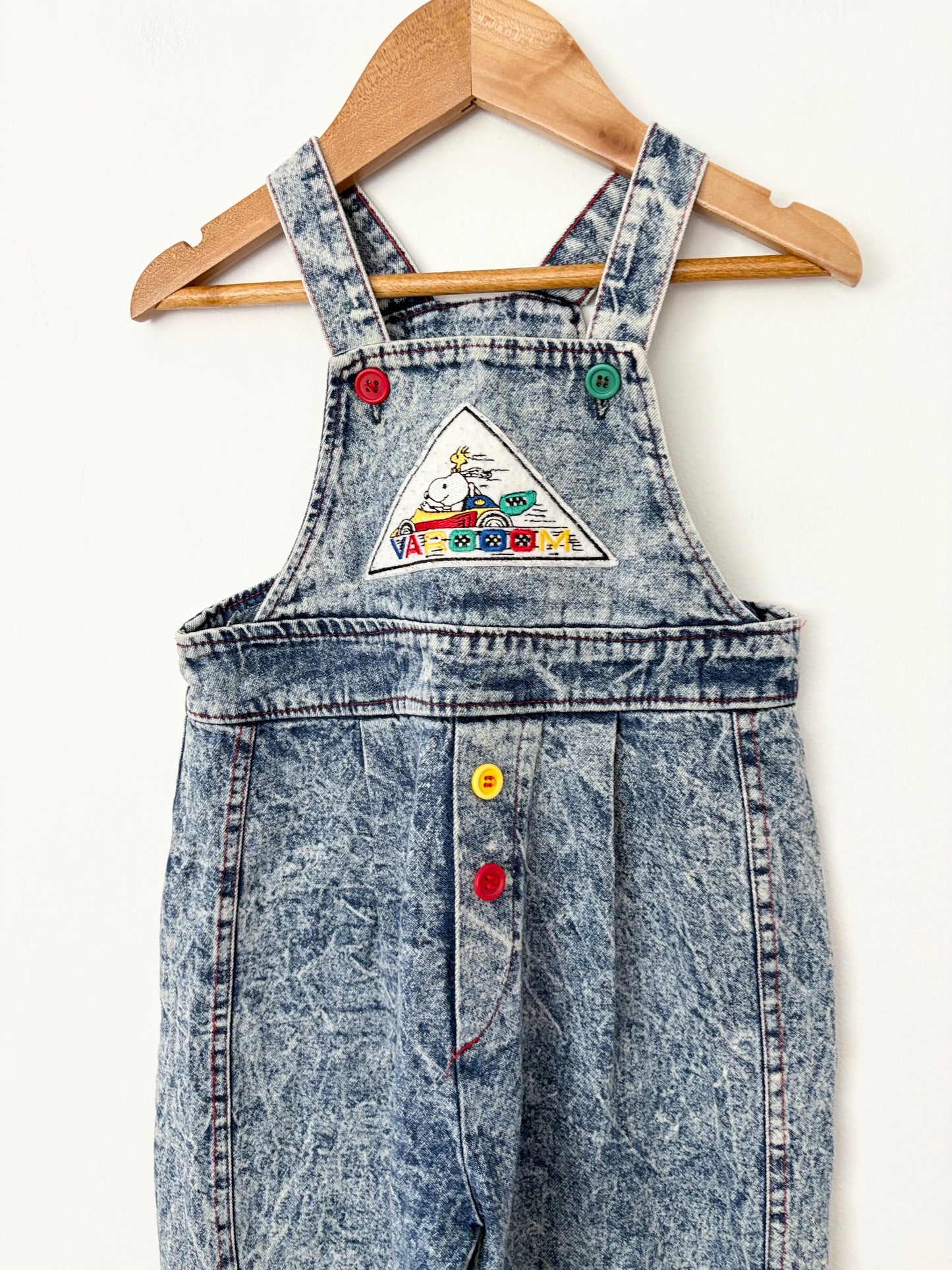 Vintage snoopy bubble overalls 3T